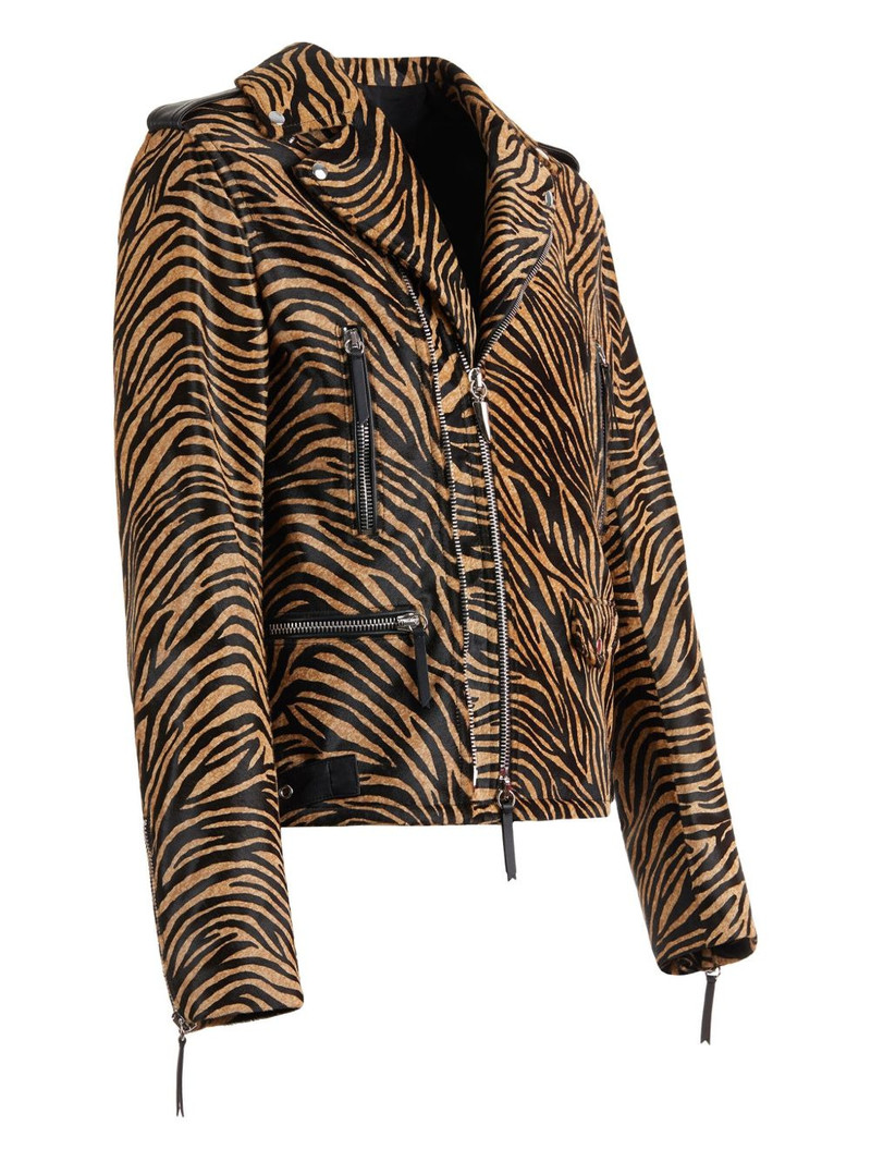 Kian animal-print biker jacket 3