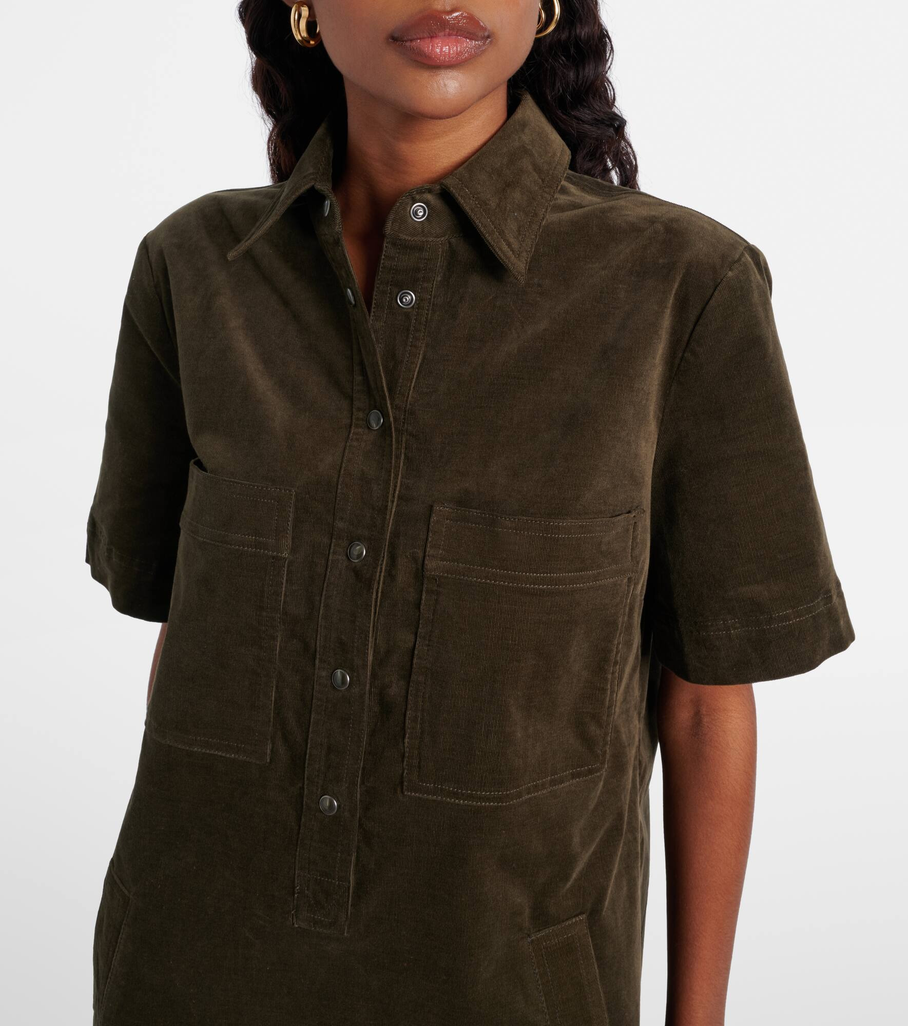 Koulis cotton-blend corduroy minidress - 4