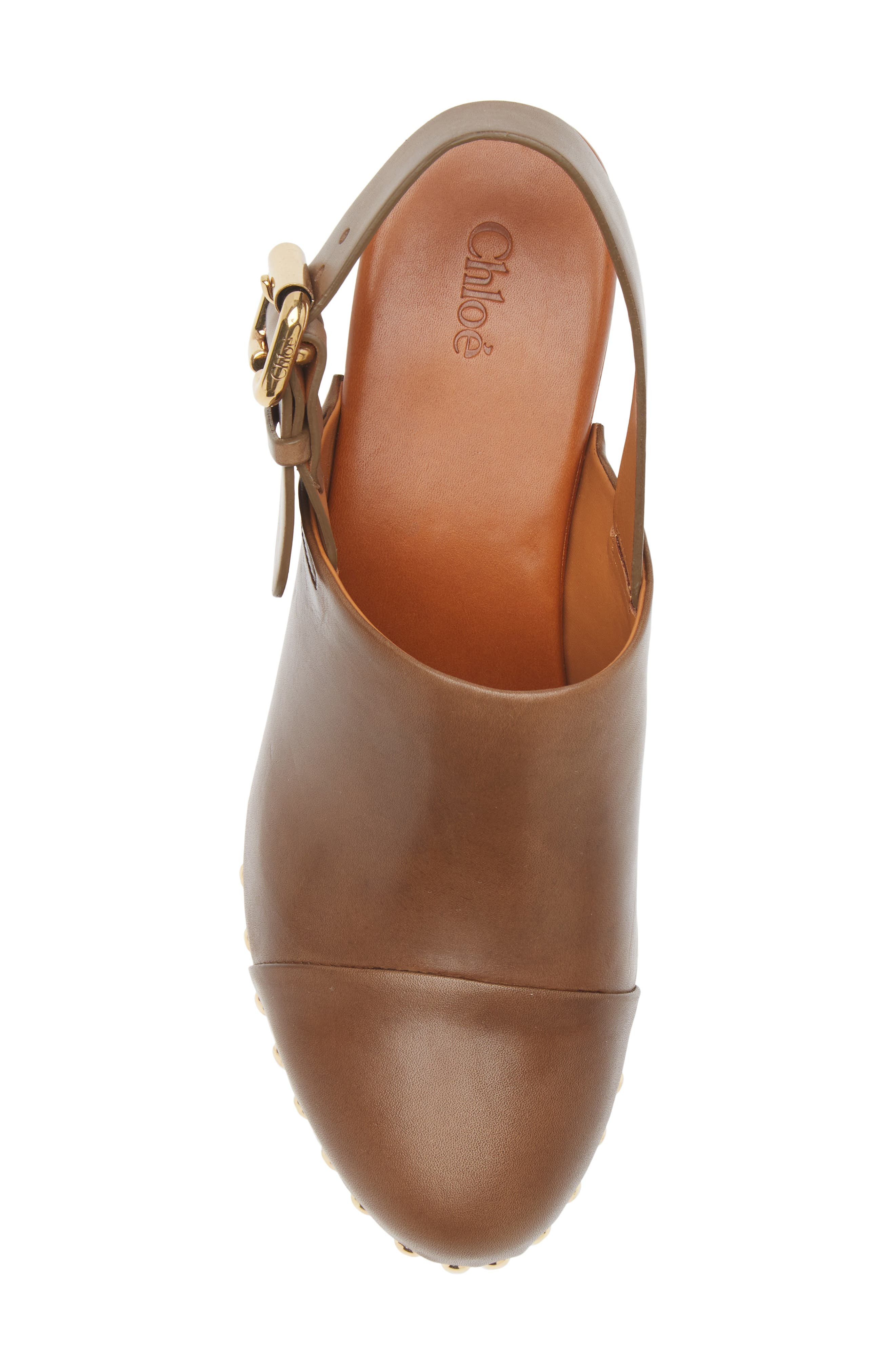 Chloé Jeannette Platform Clog in Olive at Nordstrom - 5