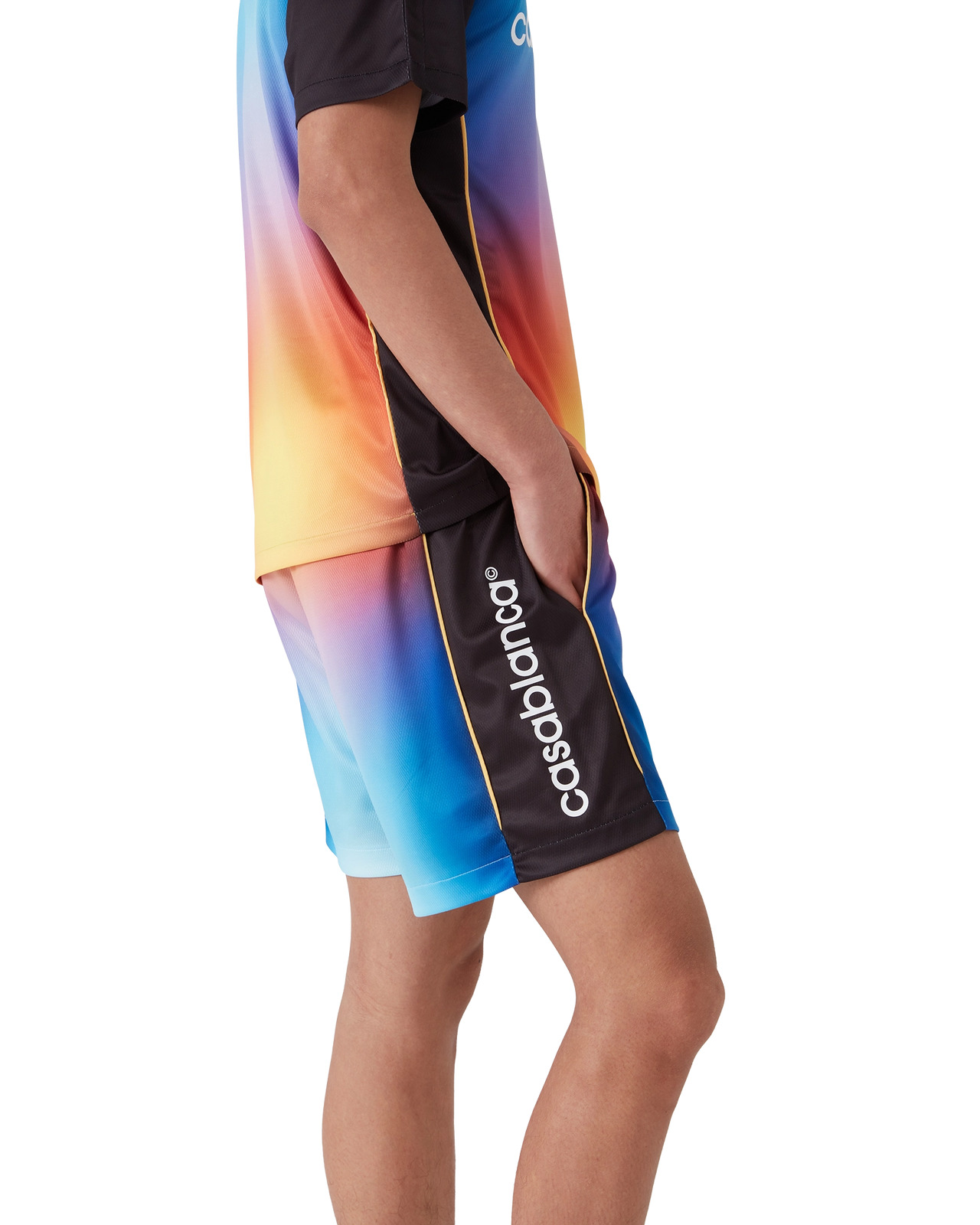 Gradient Football Shorts | Casablanca Paris - 4