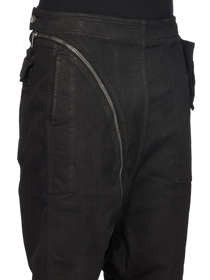 strap-detail drop-crotch shorts 4