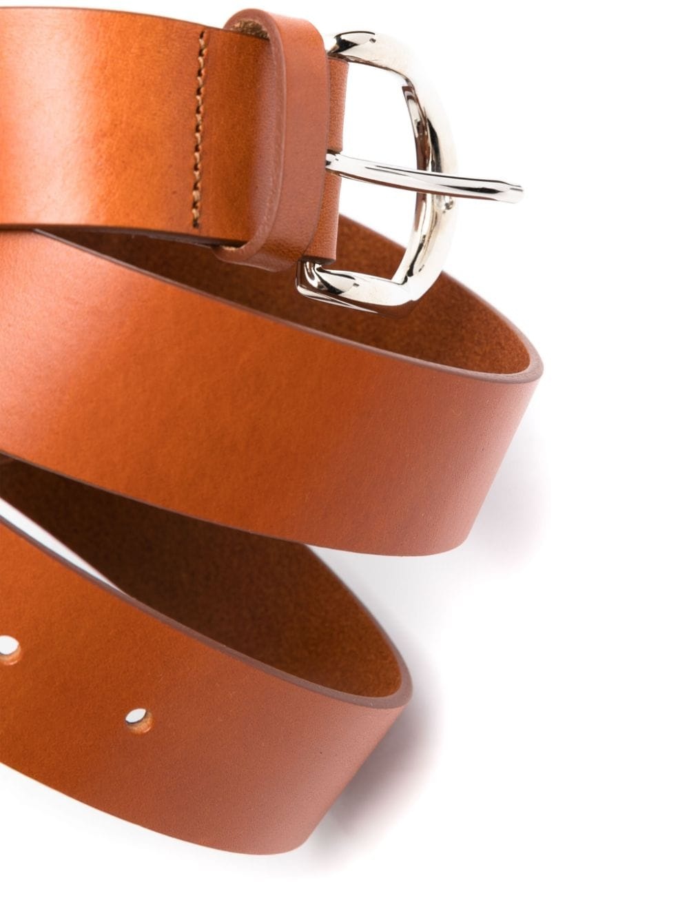 buckled leather belt - 2