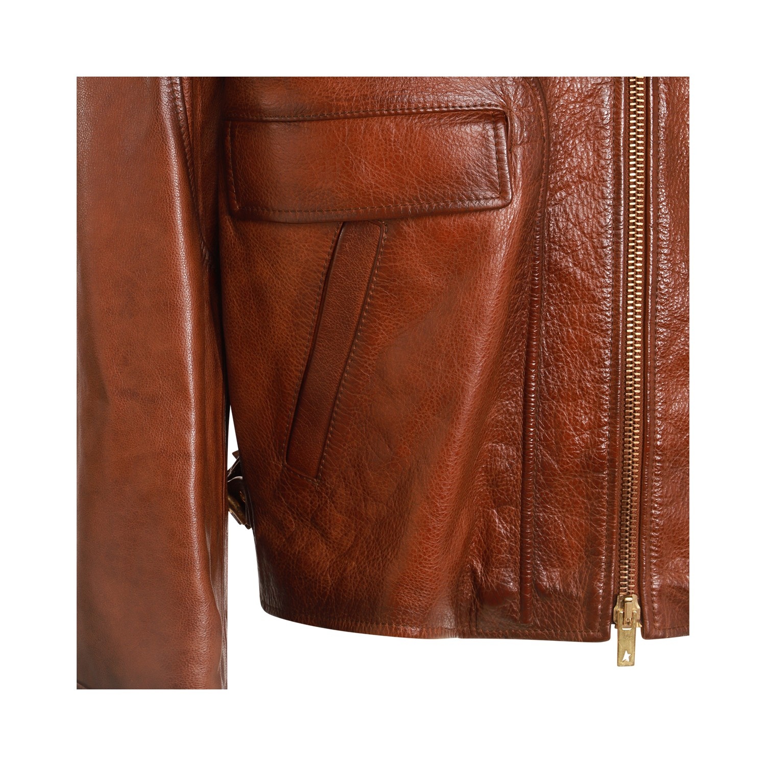 DARK BROWN LEATHER JACKETS - 3