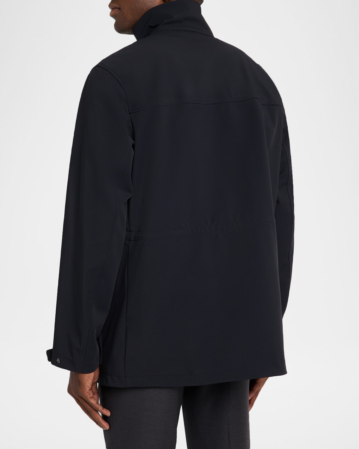 Men's Nylon Four-Pocket Car Coat - 3