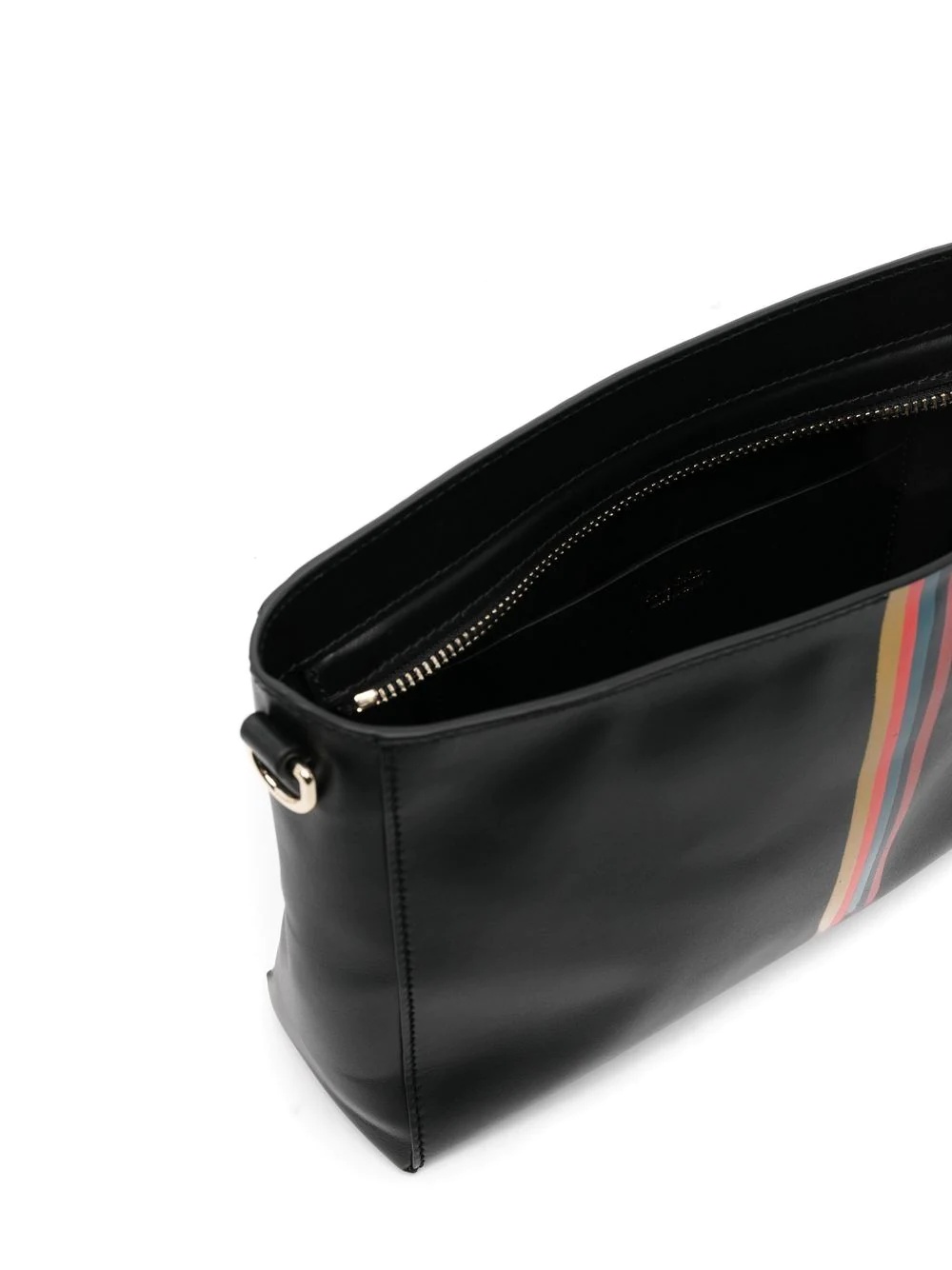 Painted stripe-print clutch bag - 5