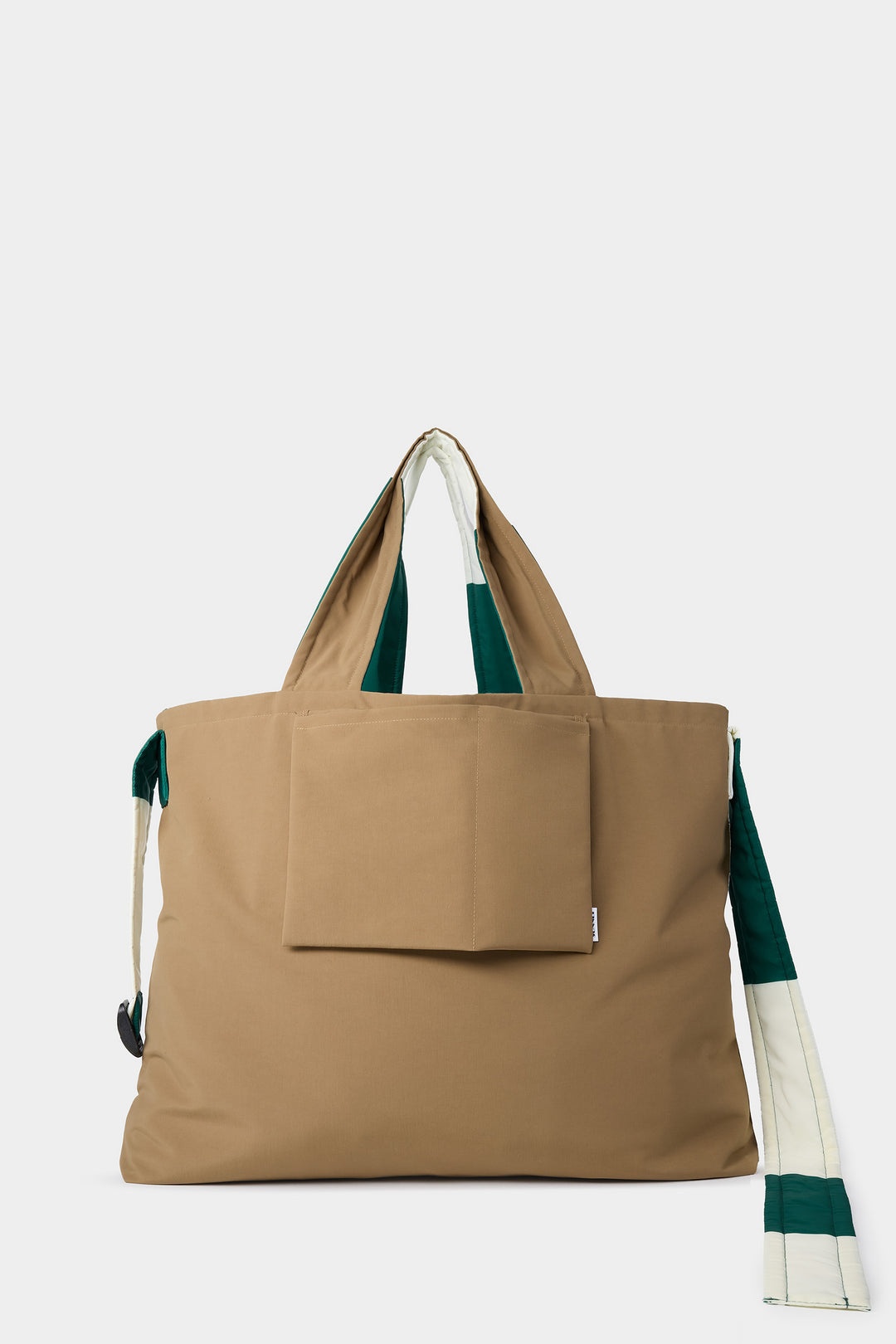 EVERYDAY REVERSIBLE BAG / off white, green & beige - 4