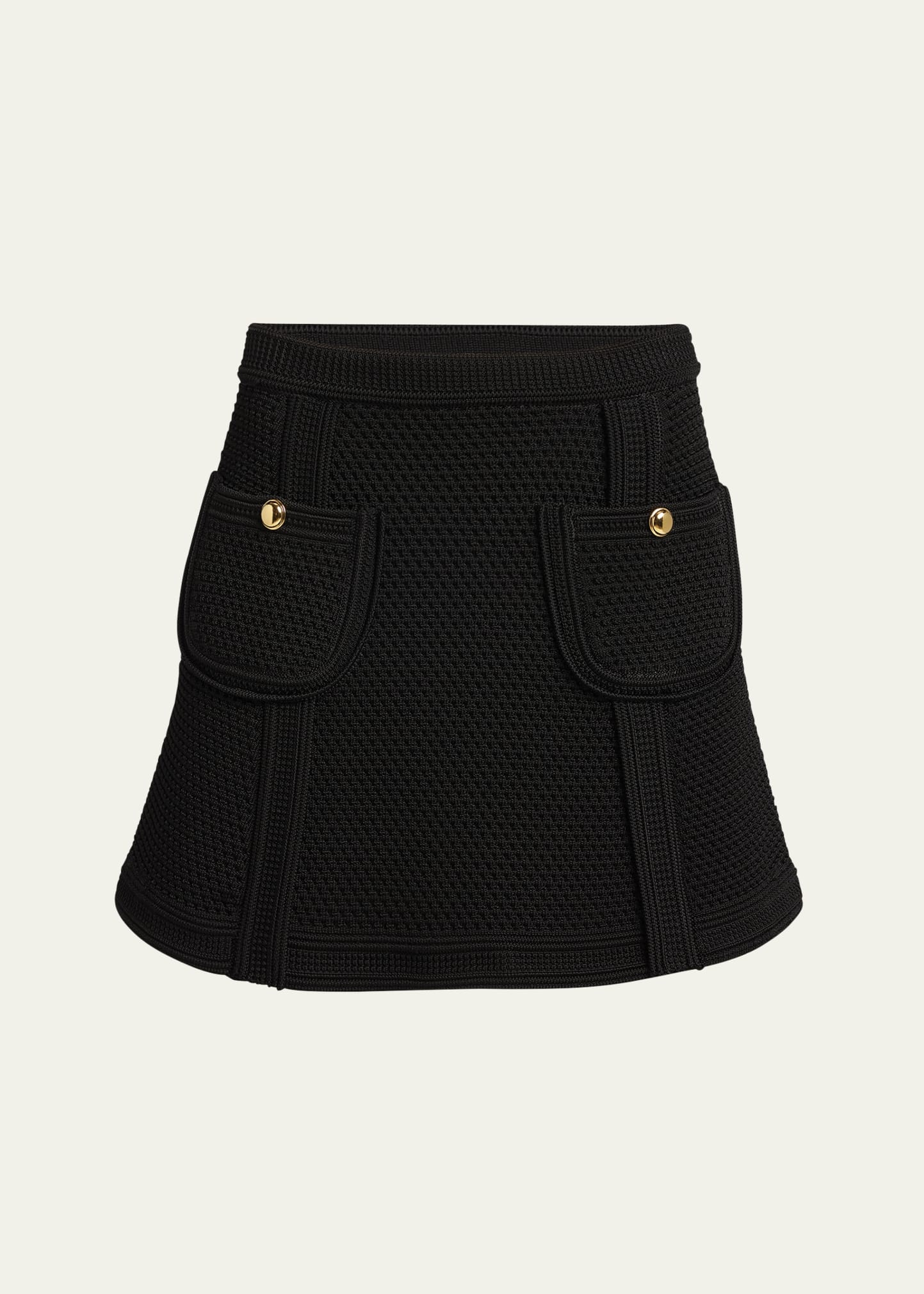 Pocket Knit Mini Skirt - 1