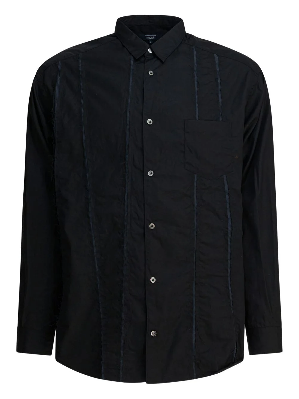 button-fastening pocket shirt - 1