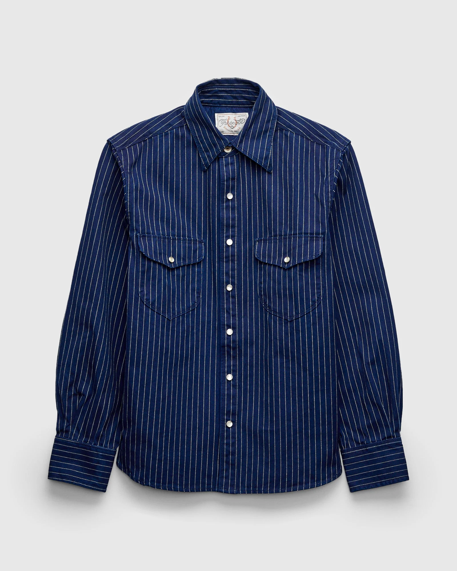 Bodie Shirt in Indigo Wabash - 1
