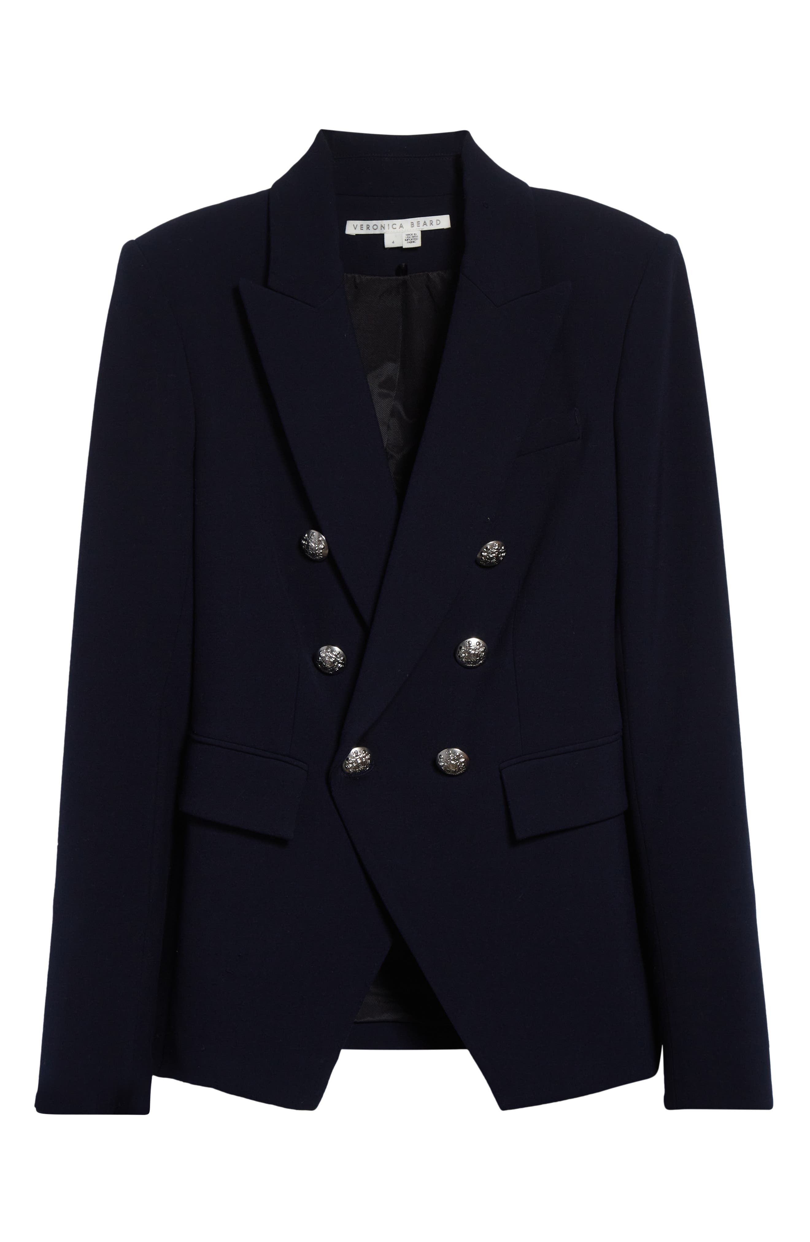 Veronica Beard Miller Dickey Jacket in Navy/Silver at Nordstrom - 8