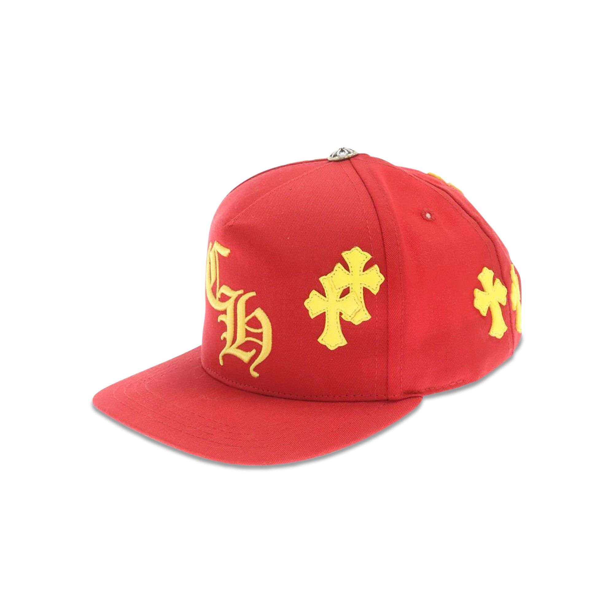 Chrome Hearts Cross Patch Hat 'Red/Yellow' - 3