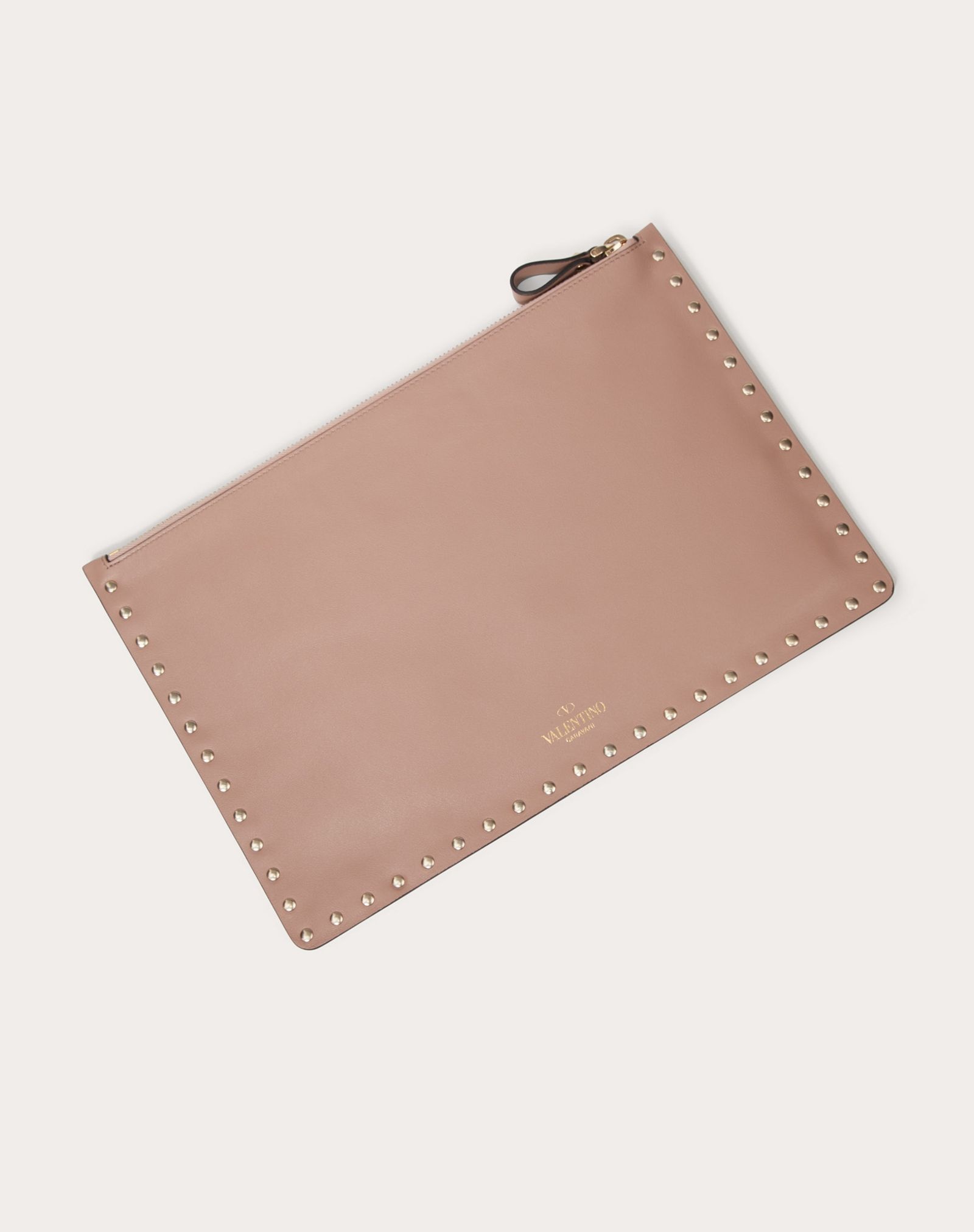 Rockstud Calfskin Pouch - 3