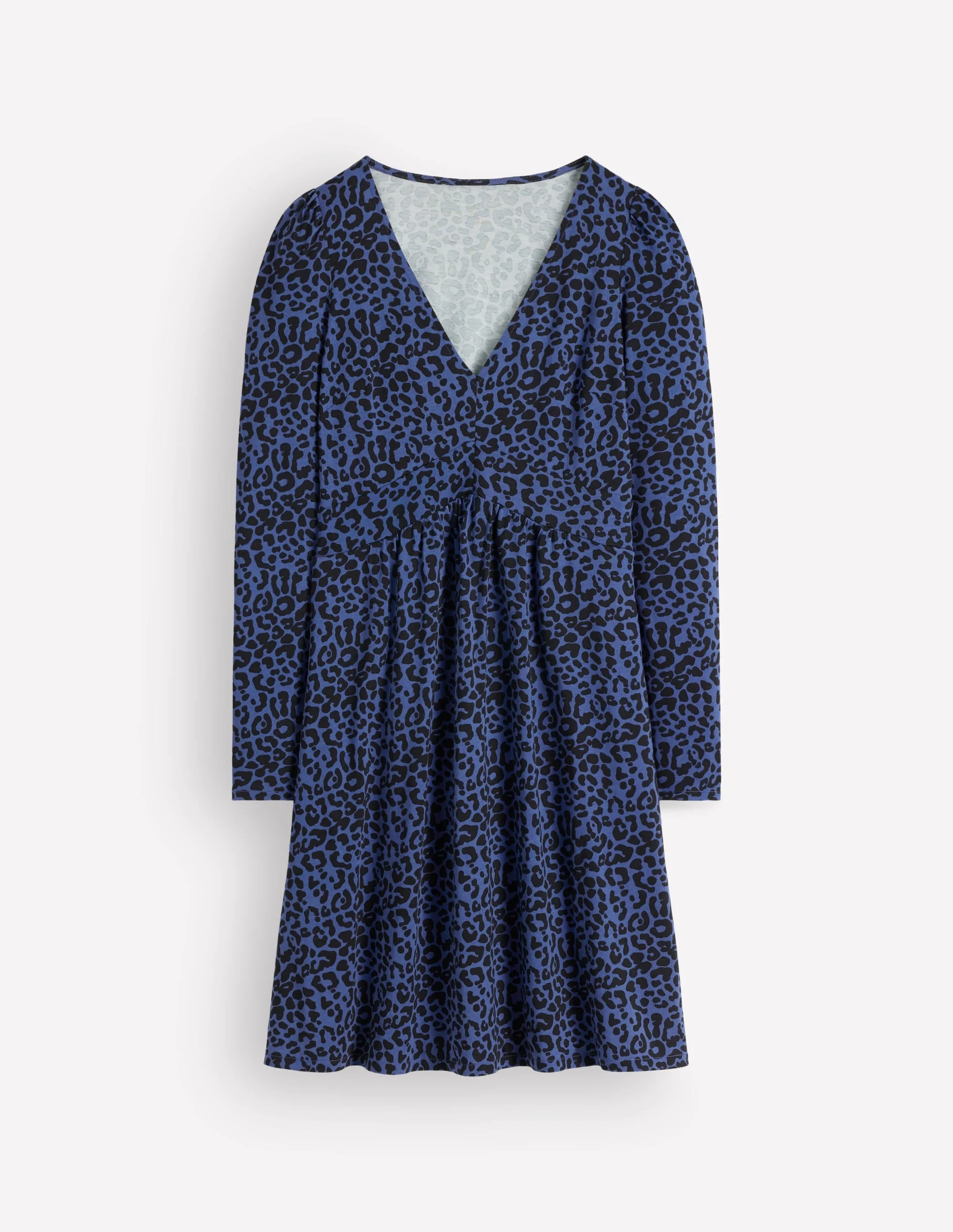 Briony Jersey Short Dress-Zodiac Purple, Leopard Fields - 1