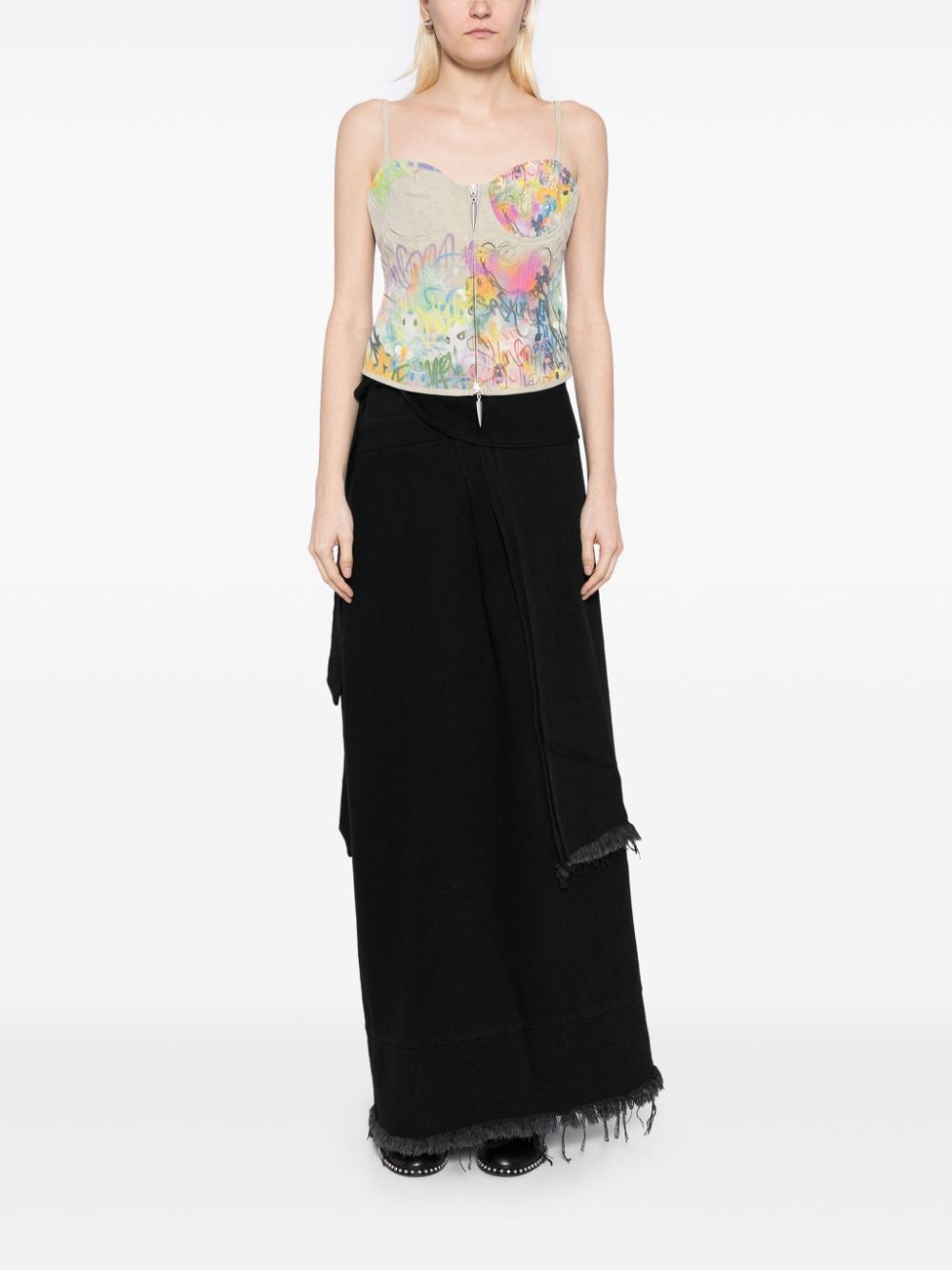fringe detailing skirt - 2