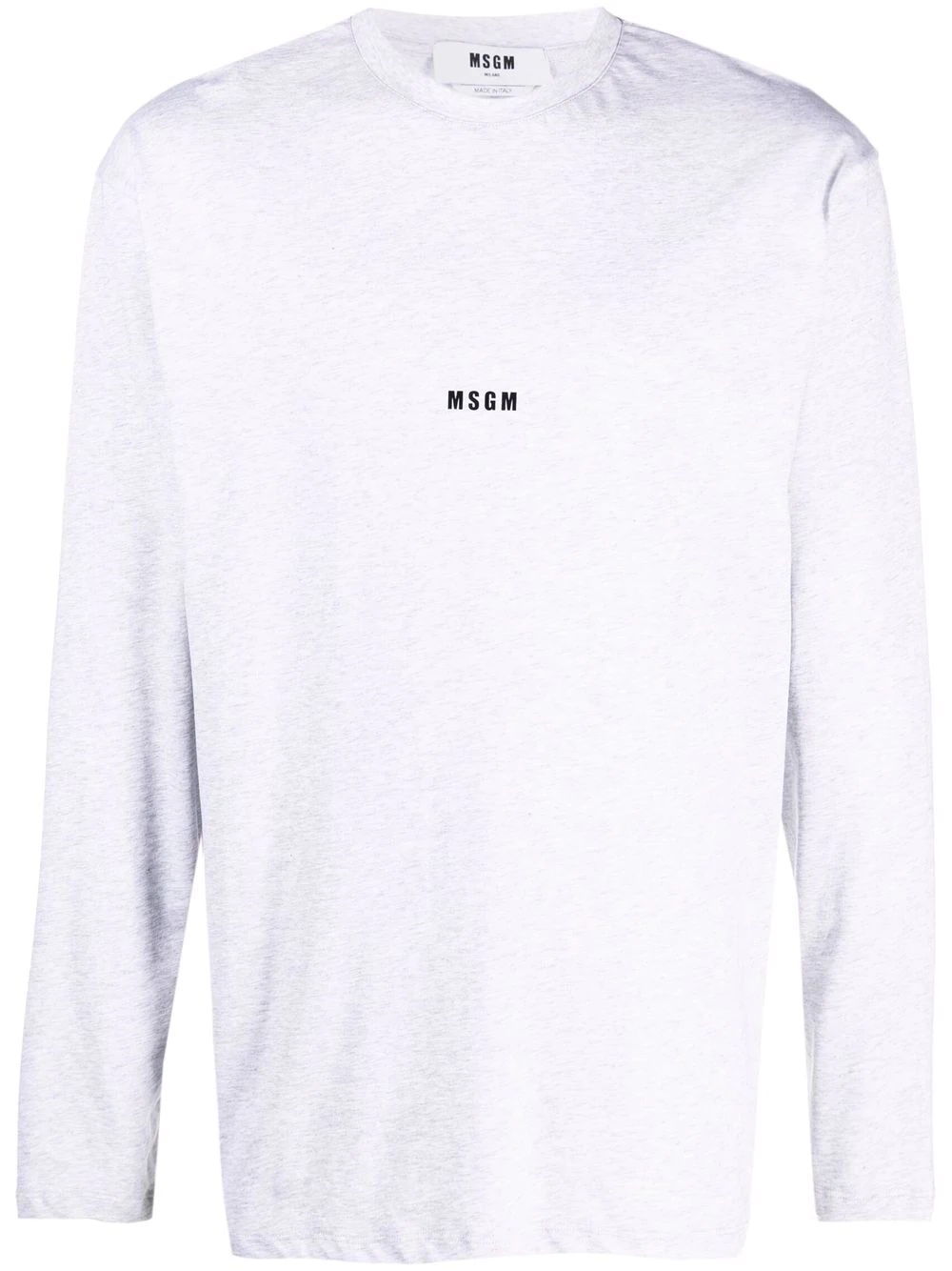 logo-print longsleeved T-shirt - 1