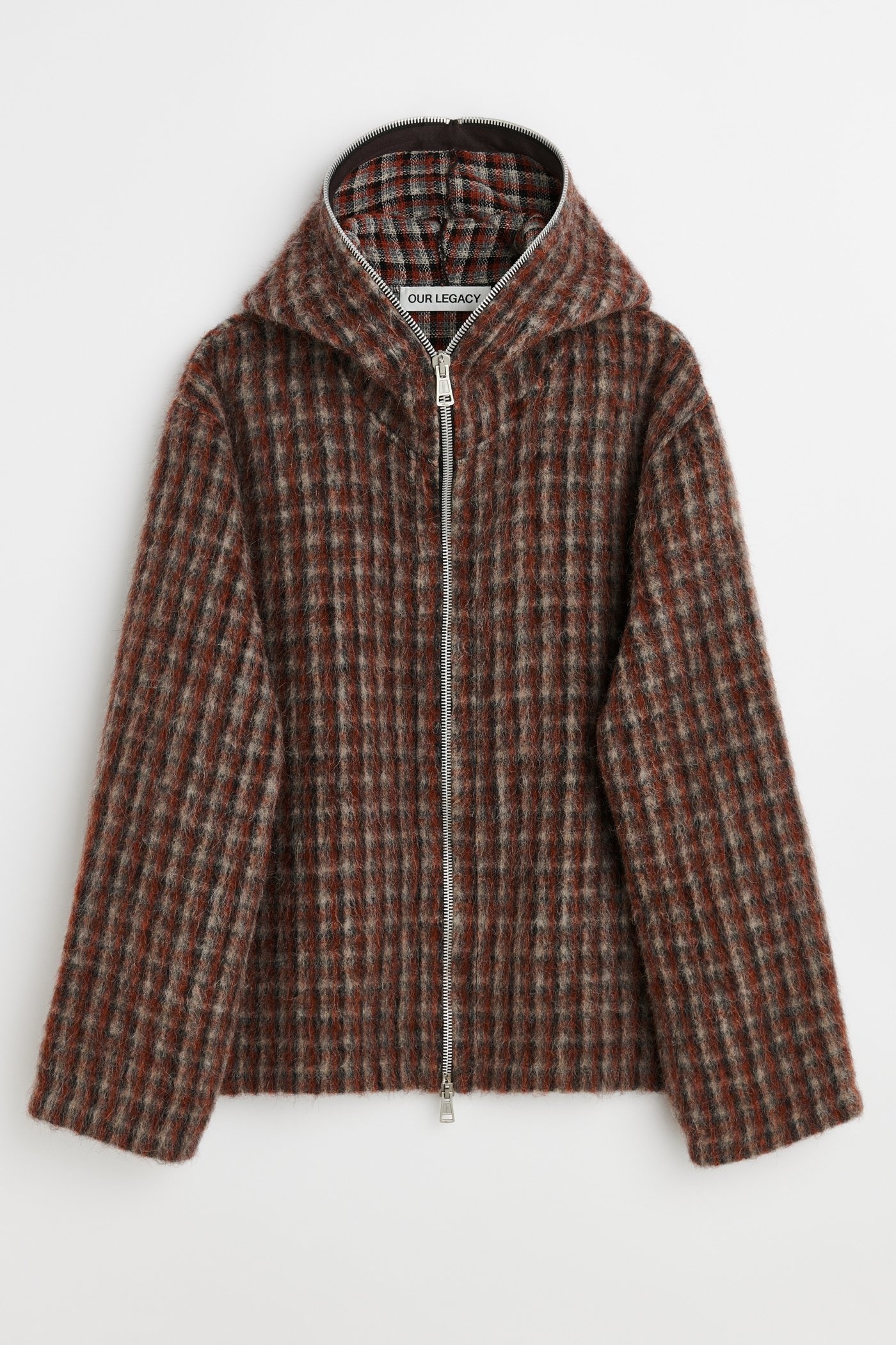 Full Zip Hood Boston Check - 7