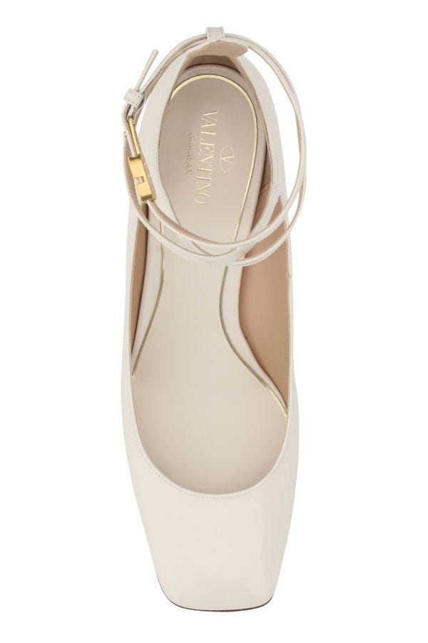 Ivory leather Tan-Go pumps - 4