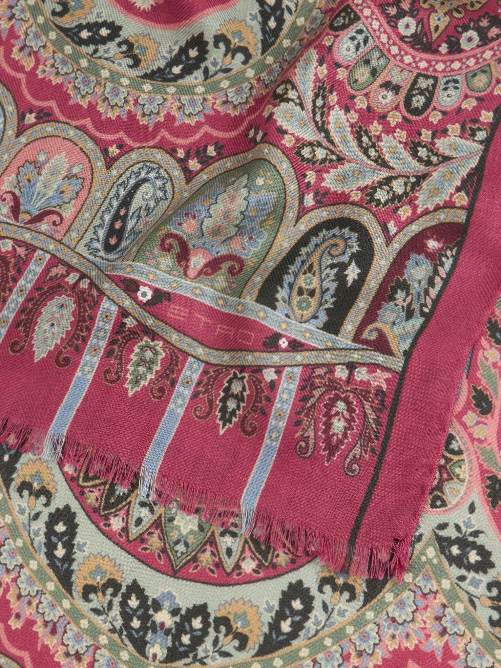 paisley-print scarf - 3