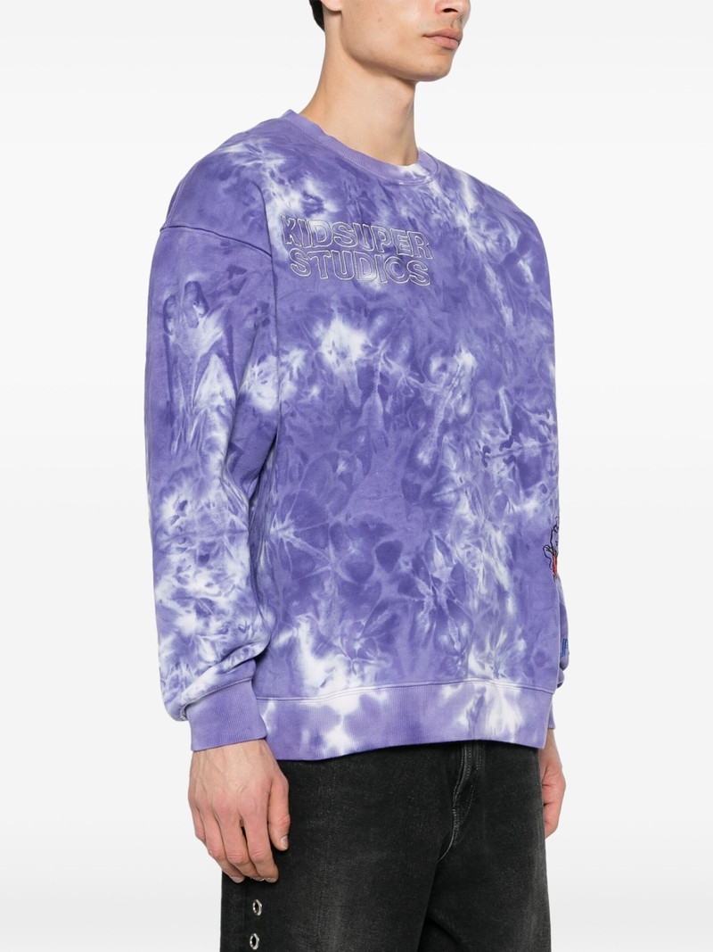logo-embroidered dyed sweatshirt 3