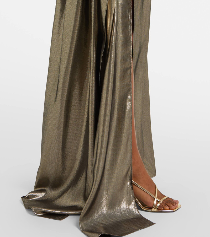 Taylor Seventies silk-blend lamé kaftan 5