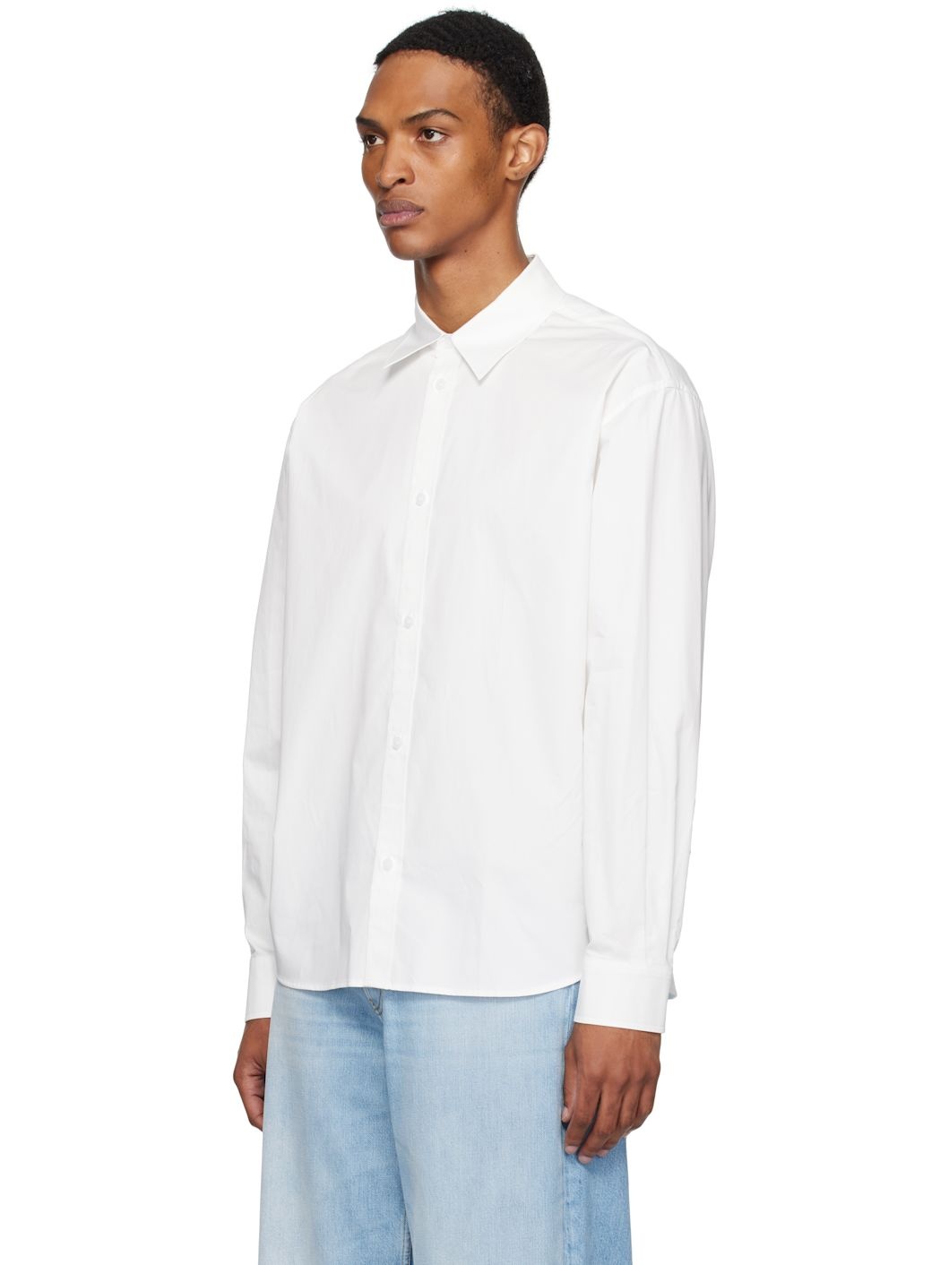 Blue & White Layered Shirt - 4