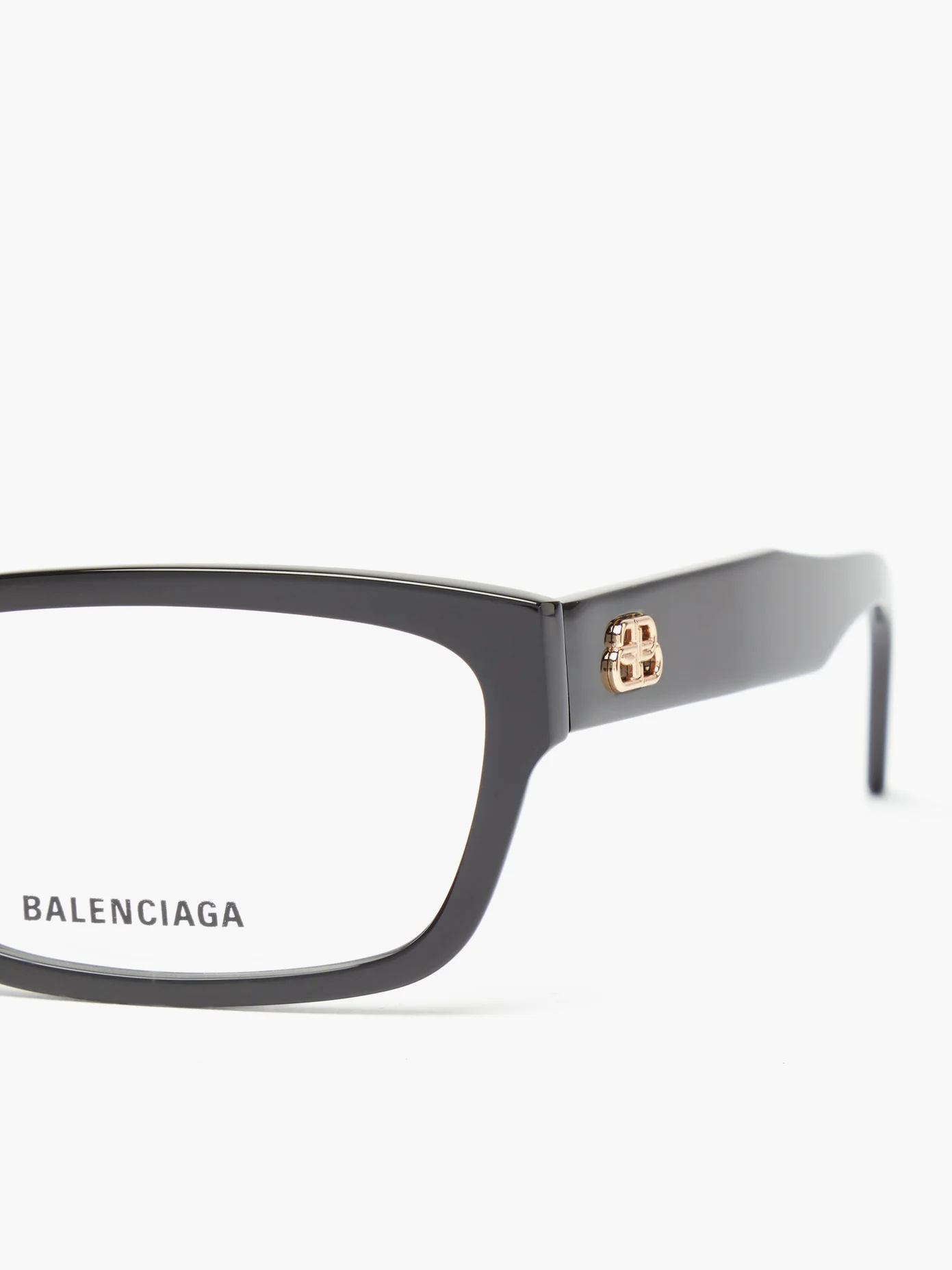 BB-logo rectangular acetate glasses - 5