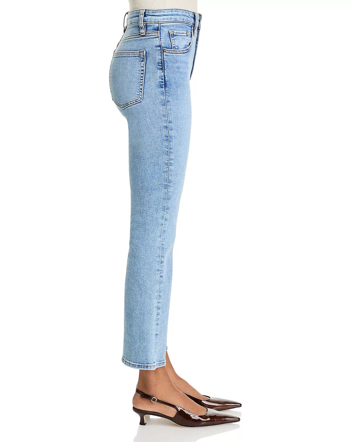 The Reboot High Rise Ankle Bootcut Jeans in Lark - 4