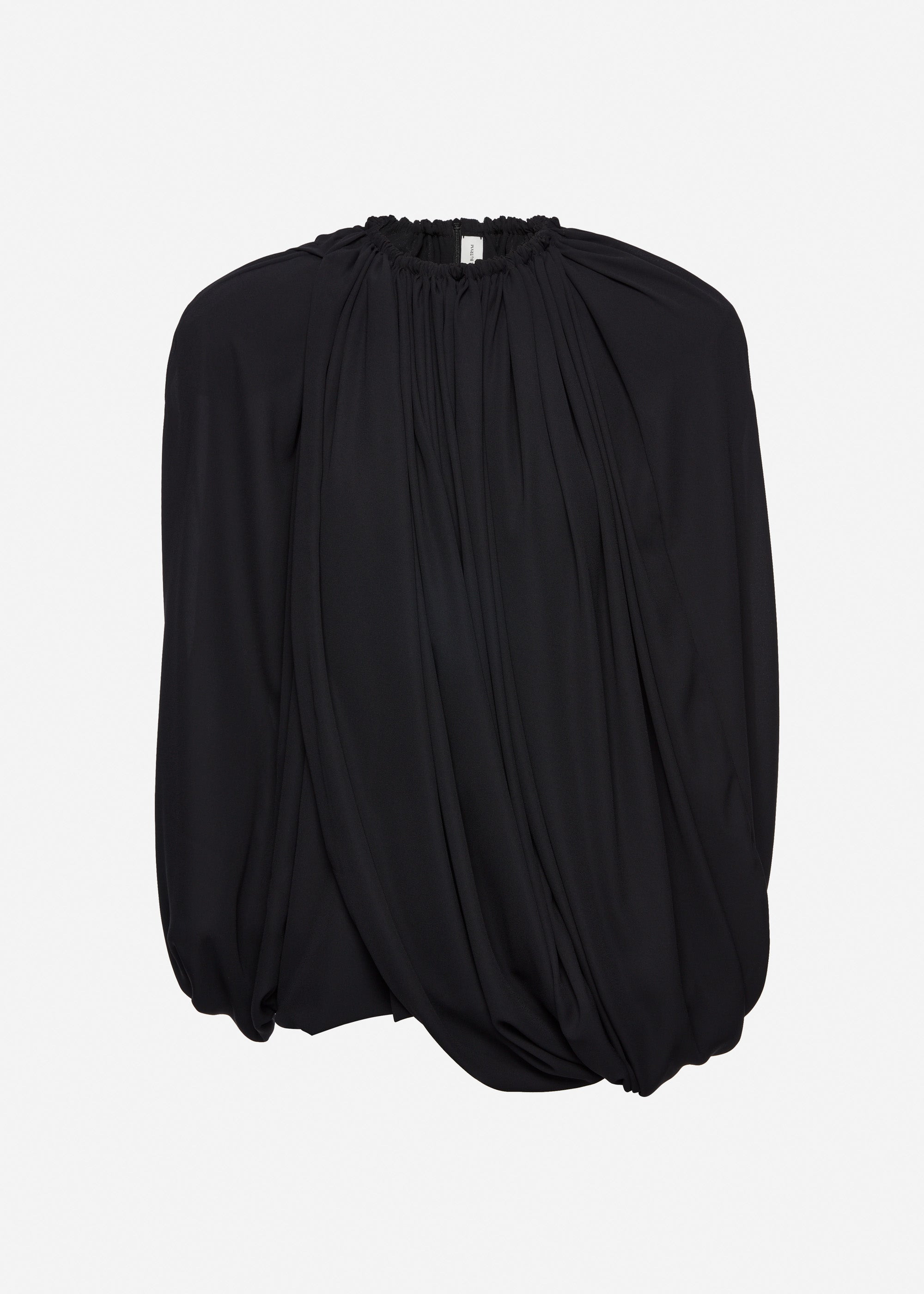 Layered mini dress in black - 1