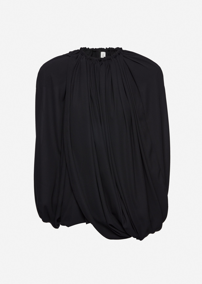 Layered mini dress in black 1