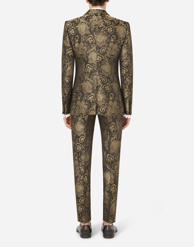 Dolce & Gabbana Lamé jacquard Sicilia-fit suit outlook