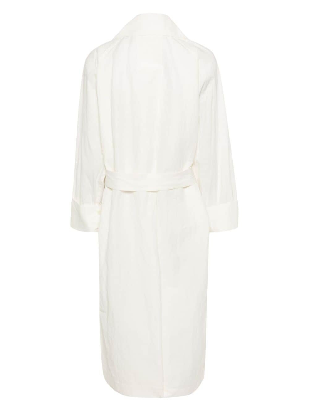 Shaped Membrane linen trenh coat - 2