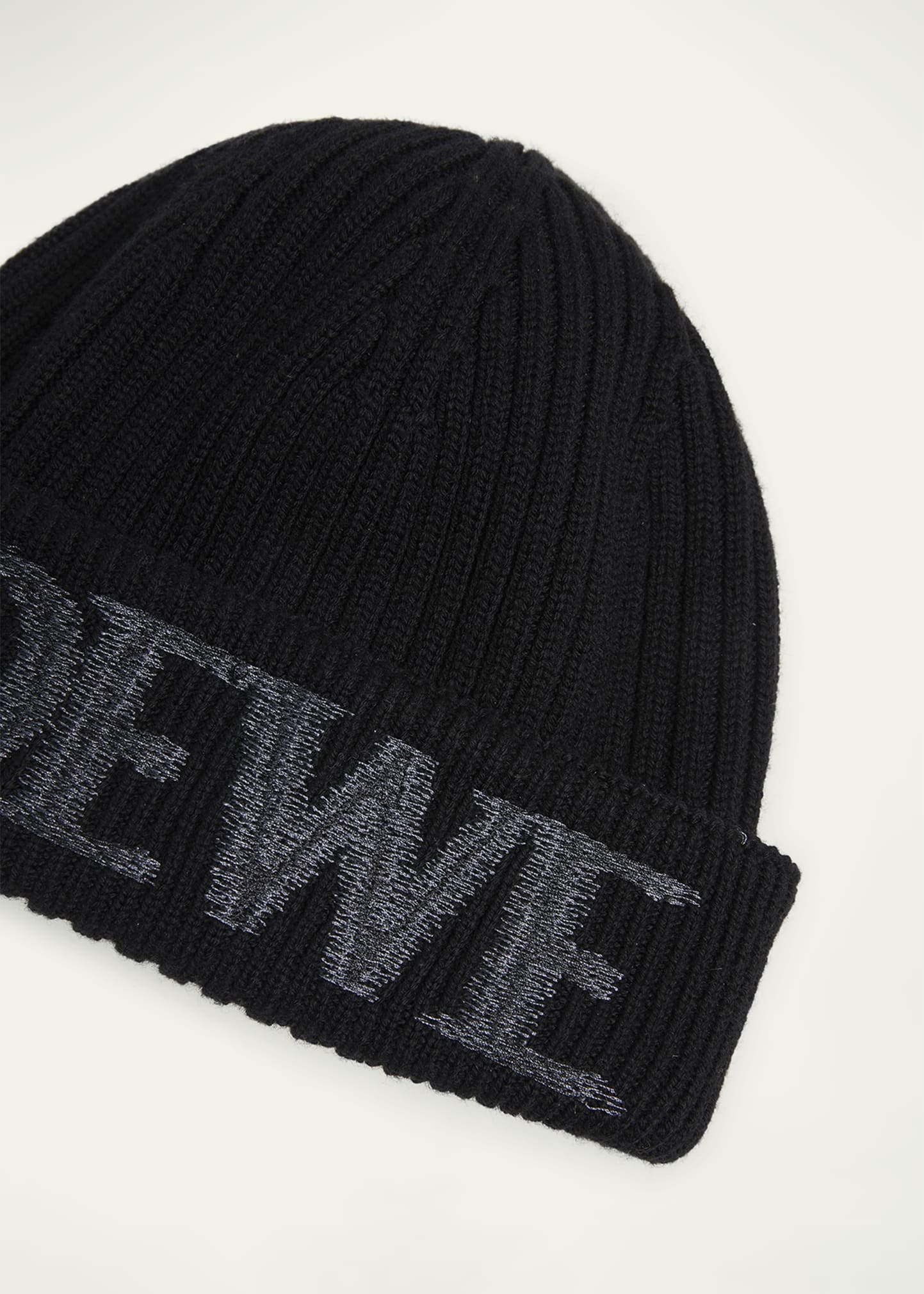 Blurred Logo Wool Beanie - 2