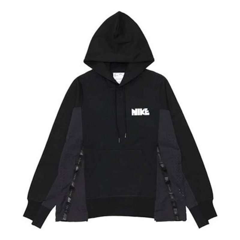 Nike x Sacai Crossover Logo Printing Splicing Contrasting Colors Sports Asia Edition Black CZ4695-01 - 1