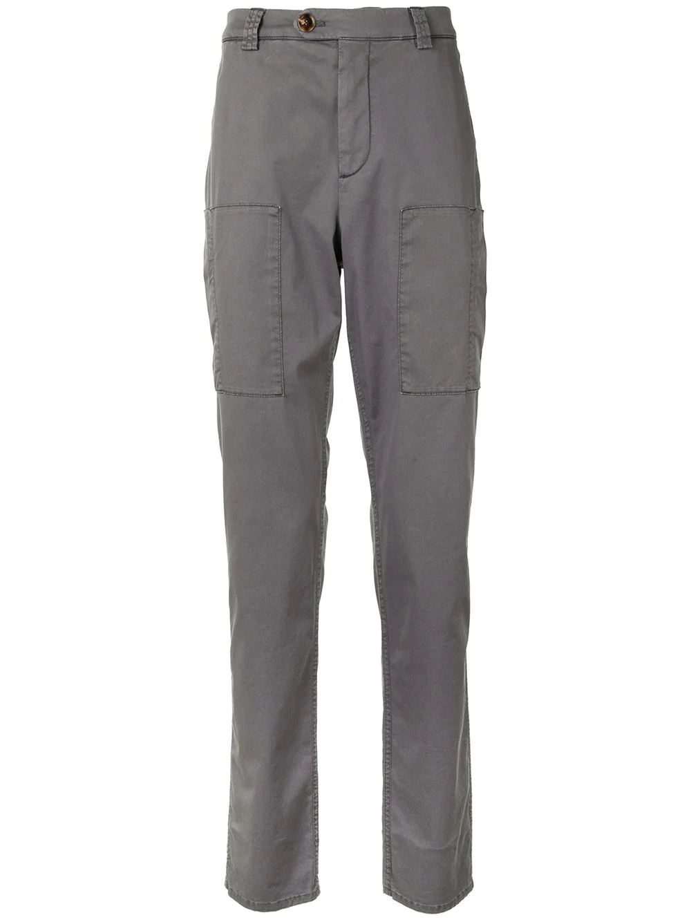 straight-leg chino trousers - 1