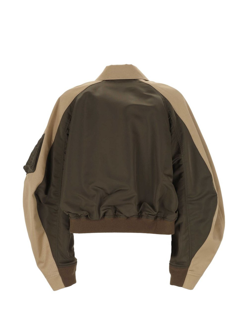 sacai colour-block bomber jacket outlook