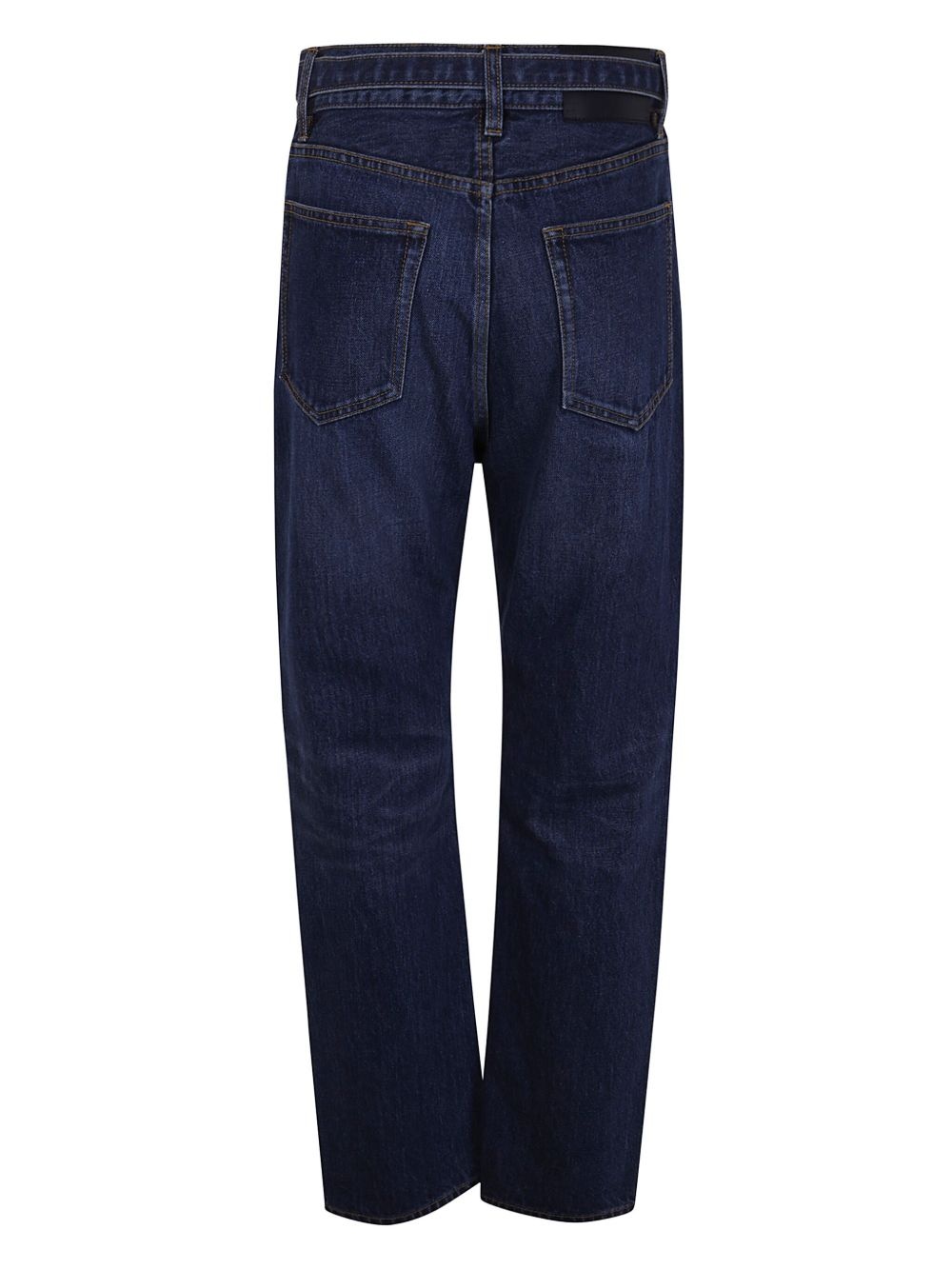 belted straight jeans - 2