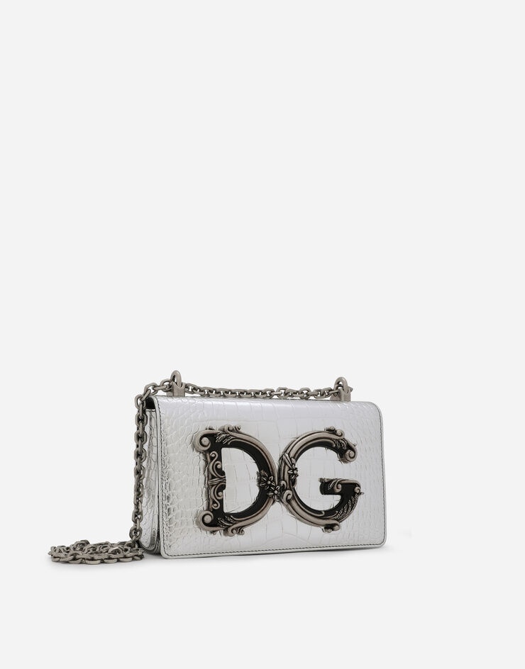 DOLCE & GABBANA DG Girls Leopard-Print Chain Shoulder Bag