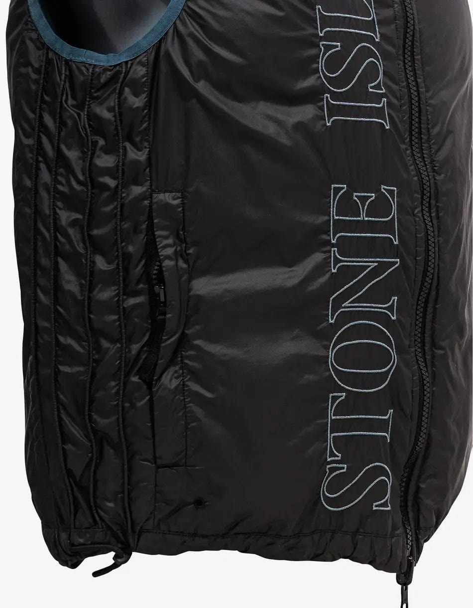 Stone Island Grey Reversible Nylon Metal Down Gilet - 8
