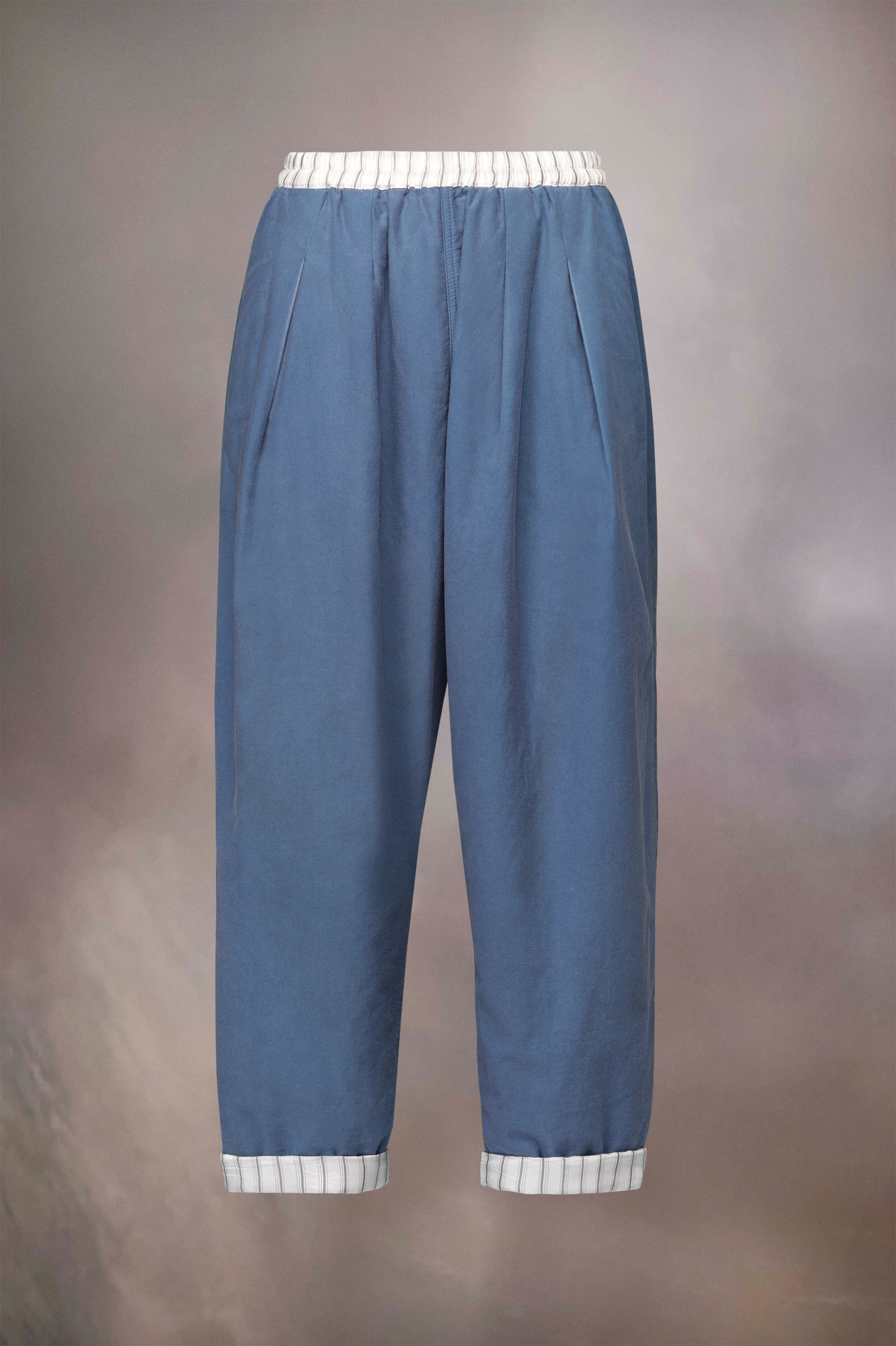Cotton twill cropped trousers - 3