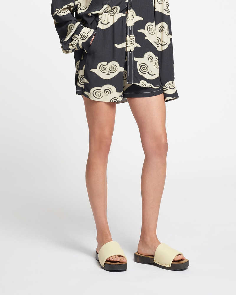 Printed Crepe Shorts 2
