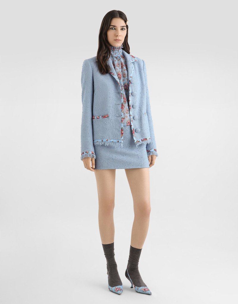 Dolce & Gabbana Small flower bouquets-print chiffon top outlook