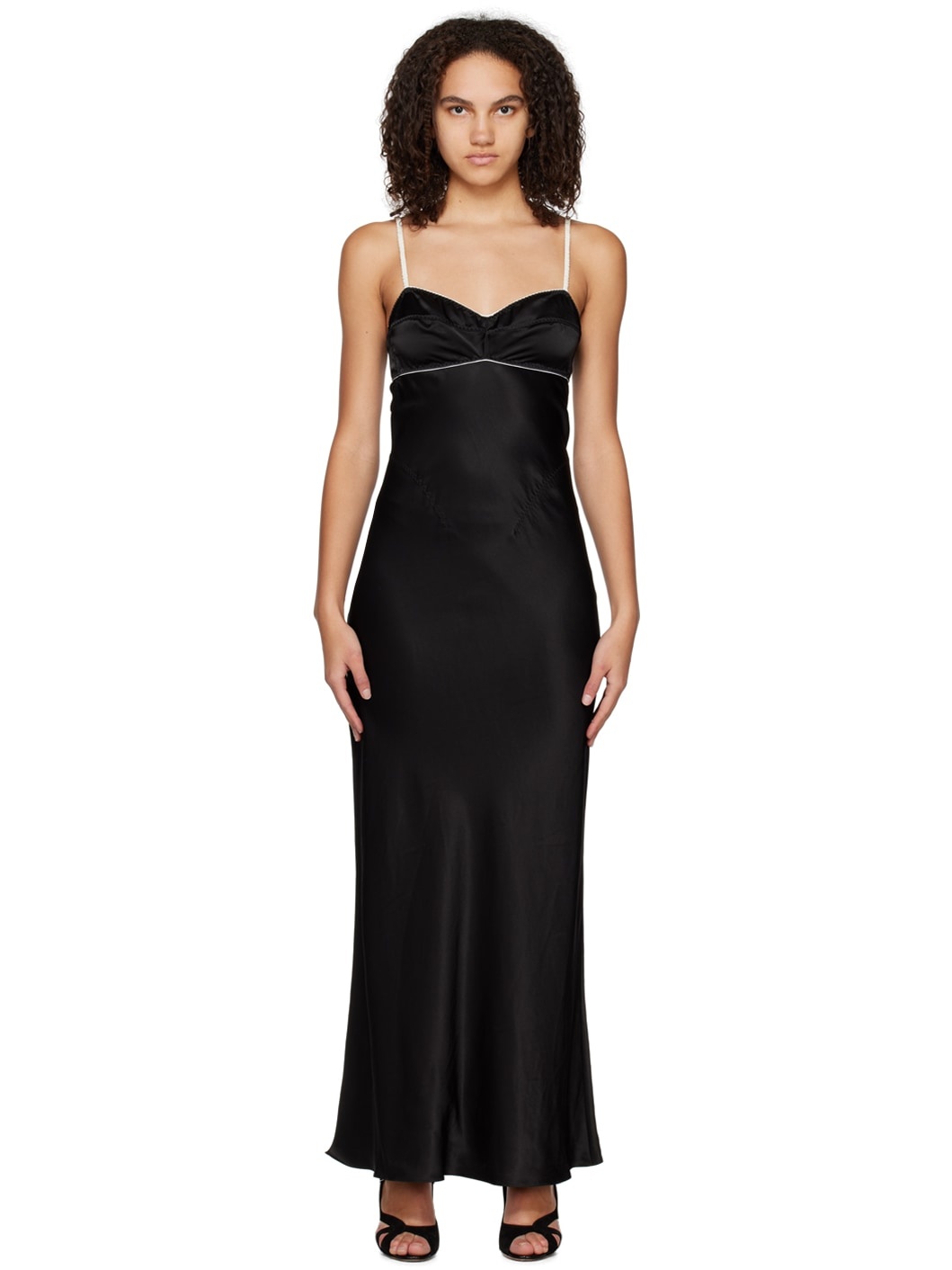 Black Waterlily Maxi Dress - 1