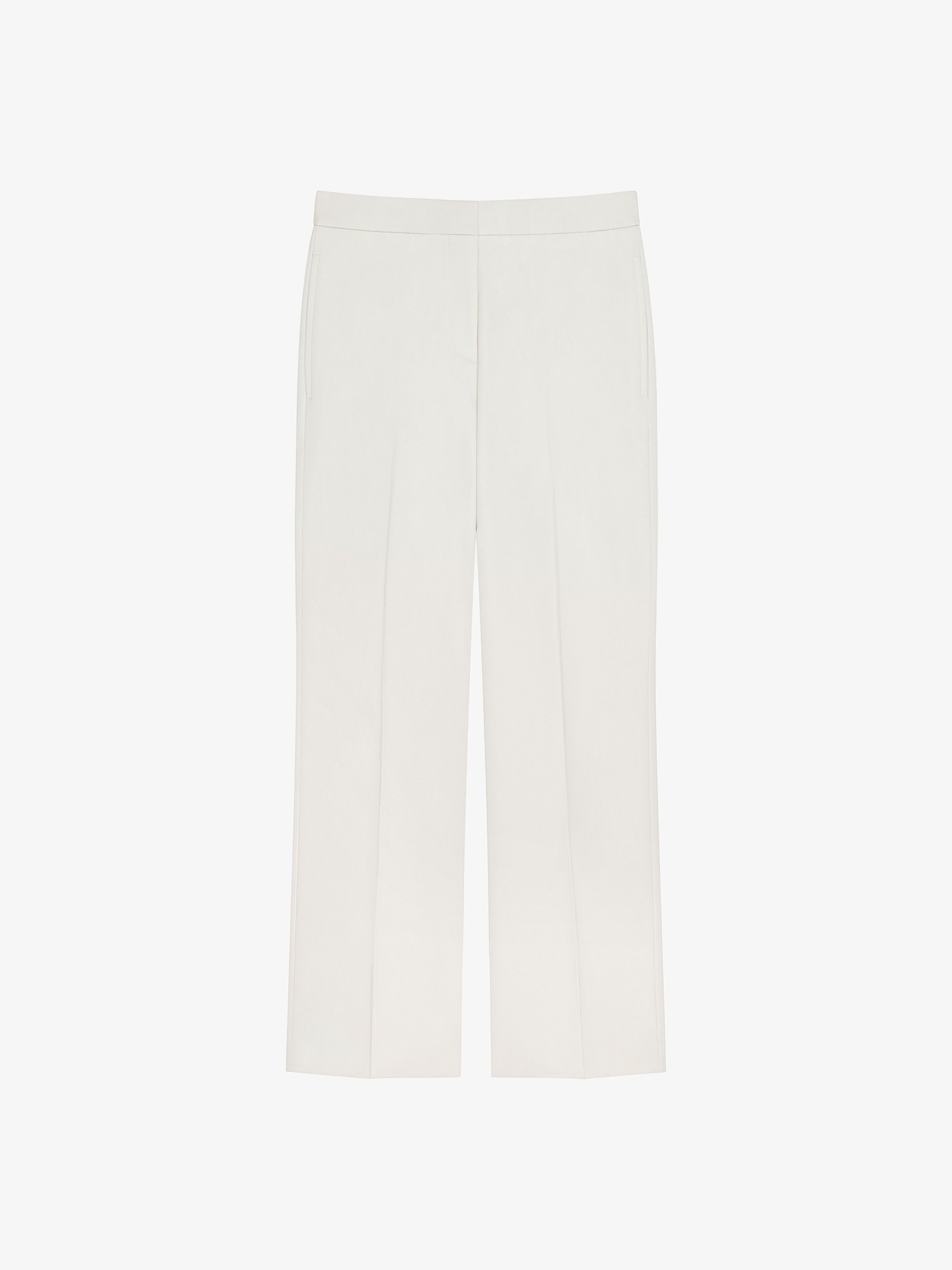 CROPPED FIT TAILORED PANTS IN COTTON - 1