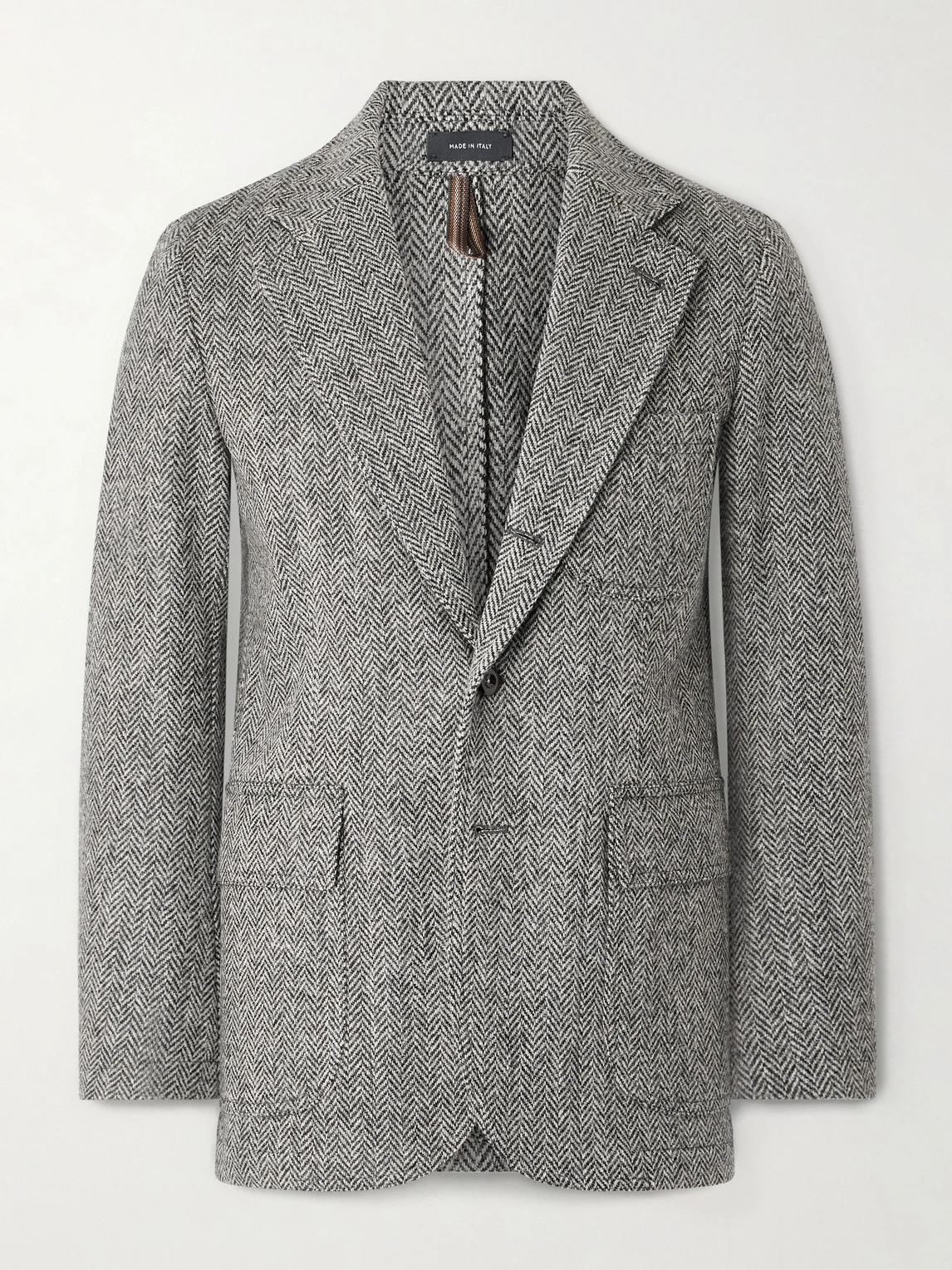 Games Mk. VII Unstructured Herringbone Harris Wool-Tweed Blazer - 1