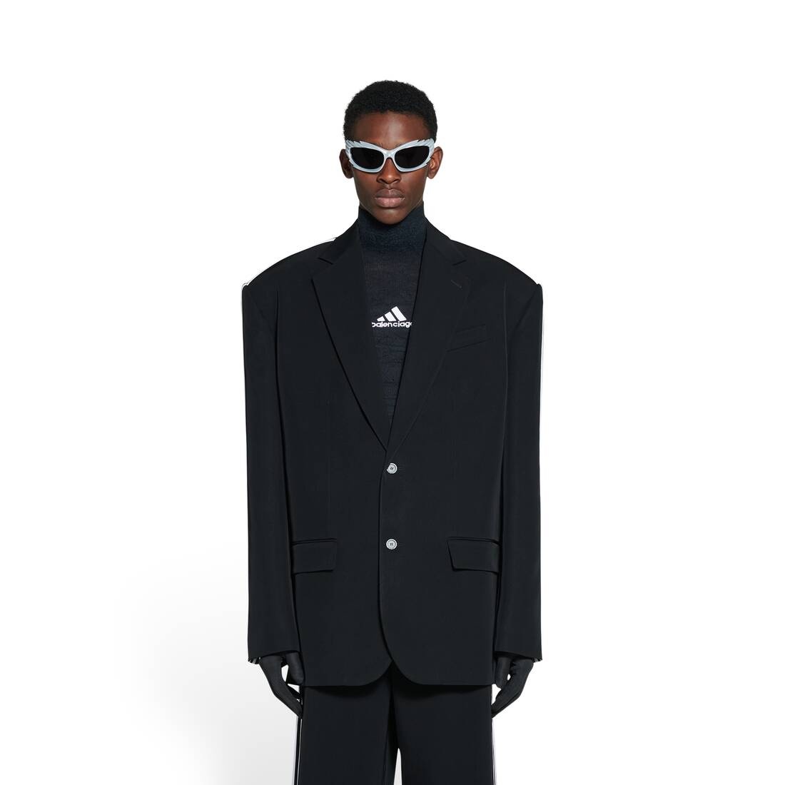 Balenciaga / Adidas Oversized Jacket in Black - 5