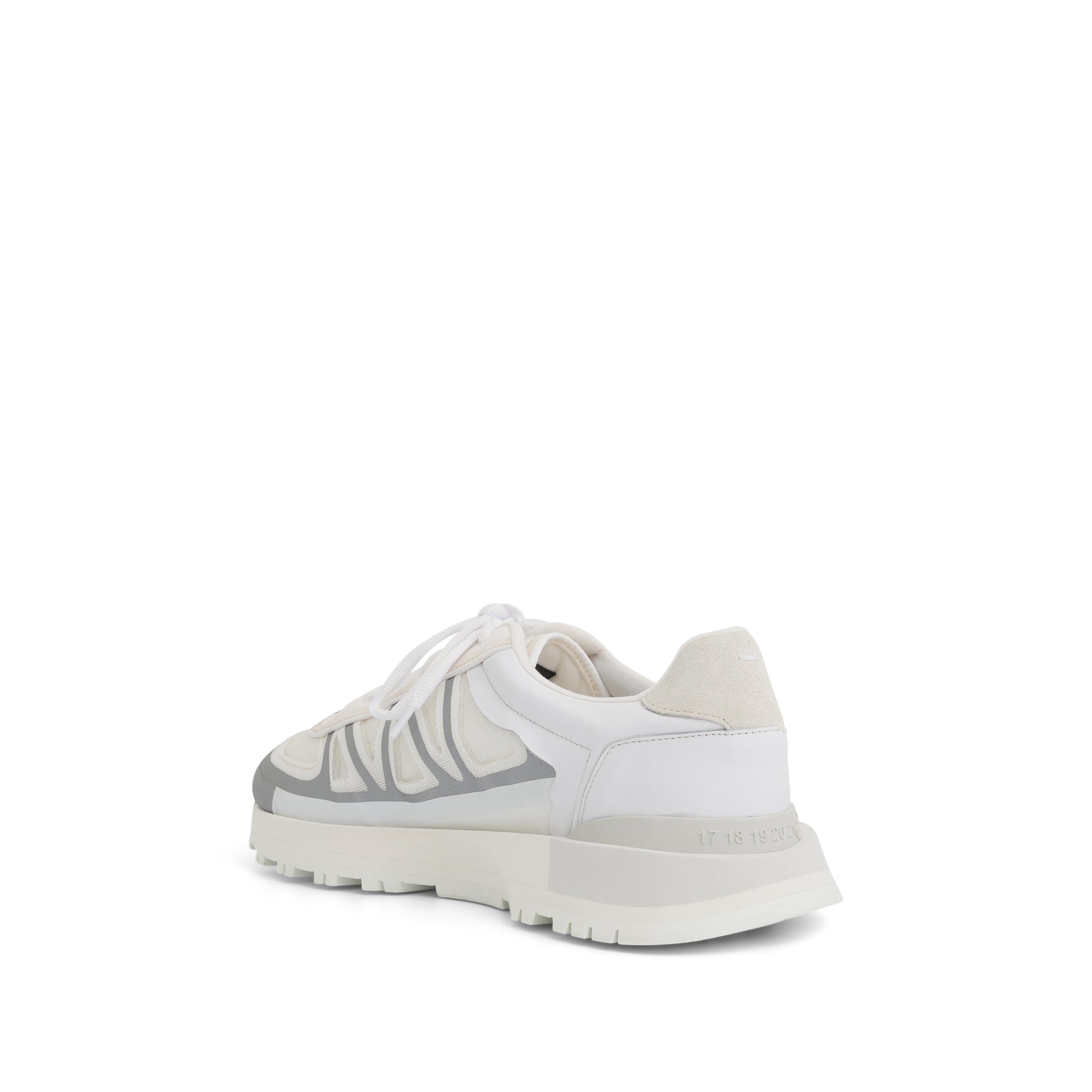 50-50 Sneakers in White - 4