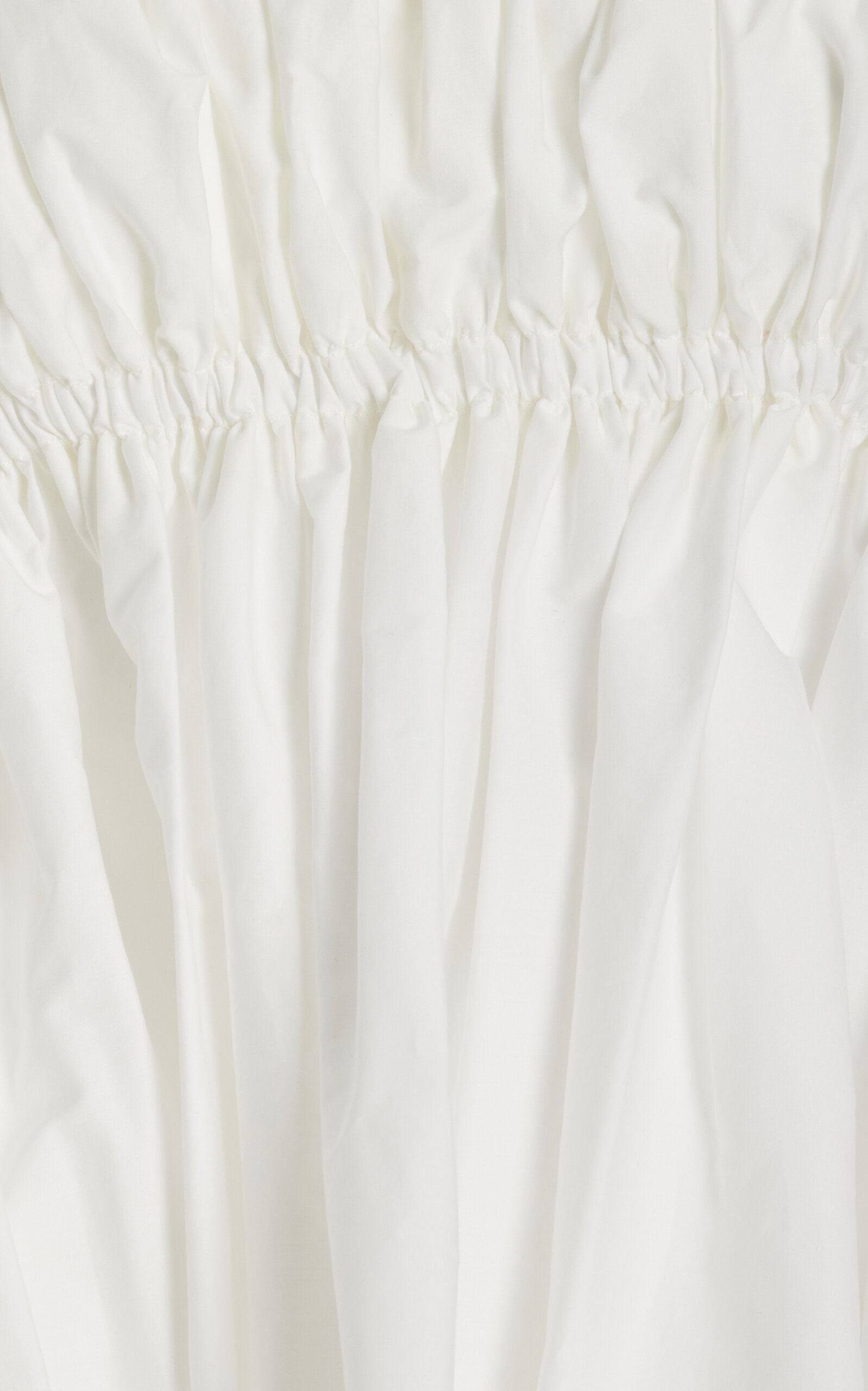 Momoko Pleated Cotton-Blend Top white - 6