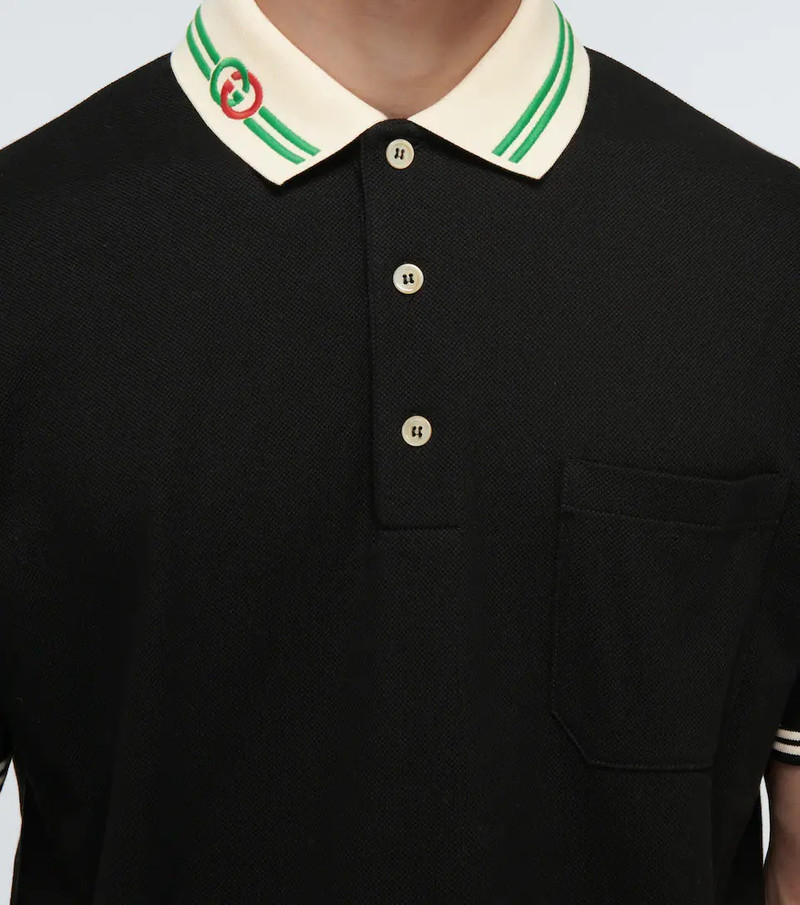 Interlocking G-collar polo shirt 5