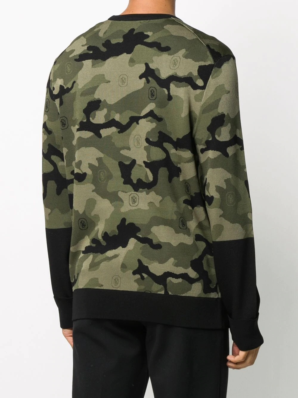 camouflage-pattern logo jumper - 4