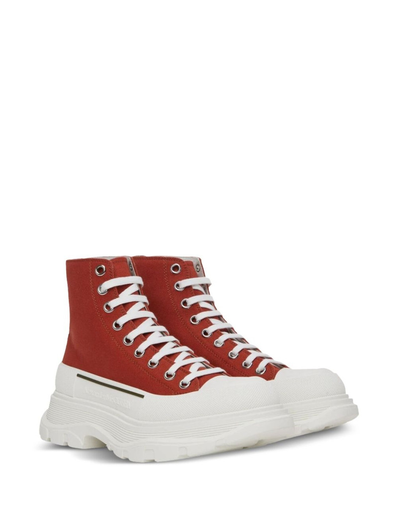 Alexander McQueen Tread Slick "Red/White" sneakers outlook